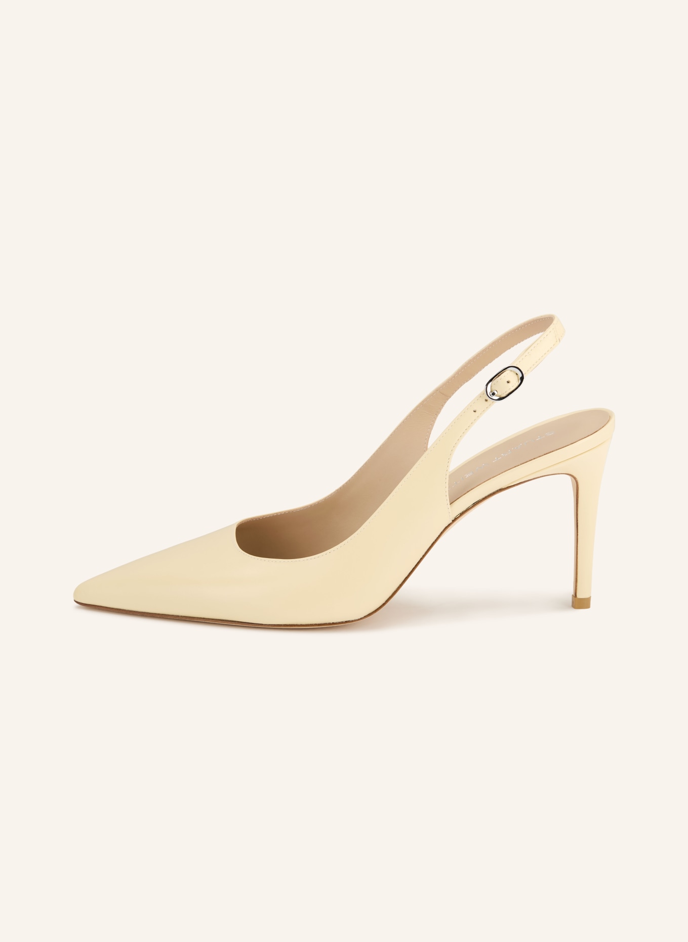 STUART WEITZMAN Slingpumps STUART POWER 75: BEIGE / SILBER