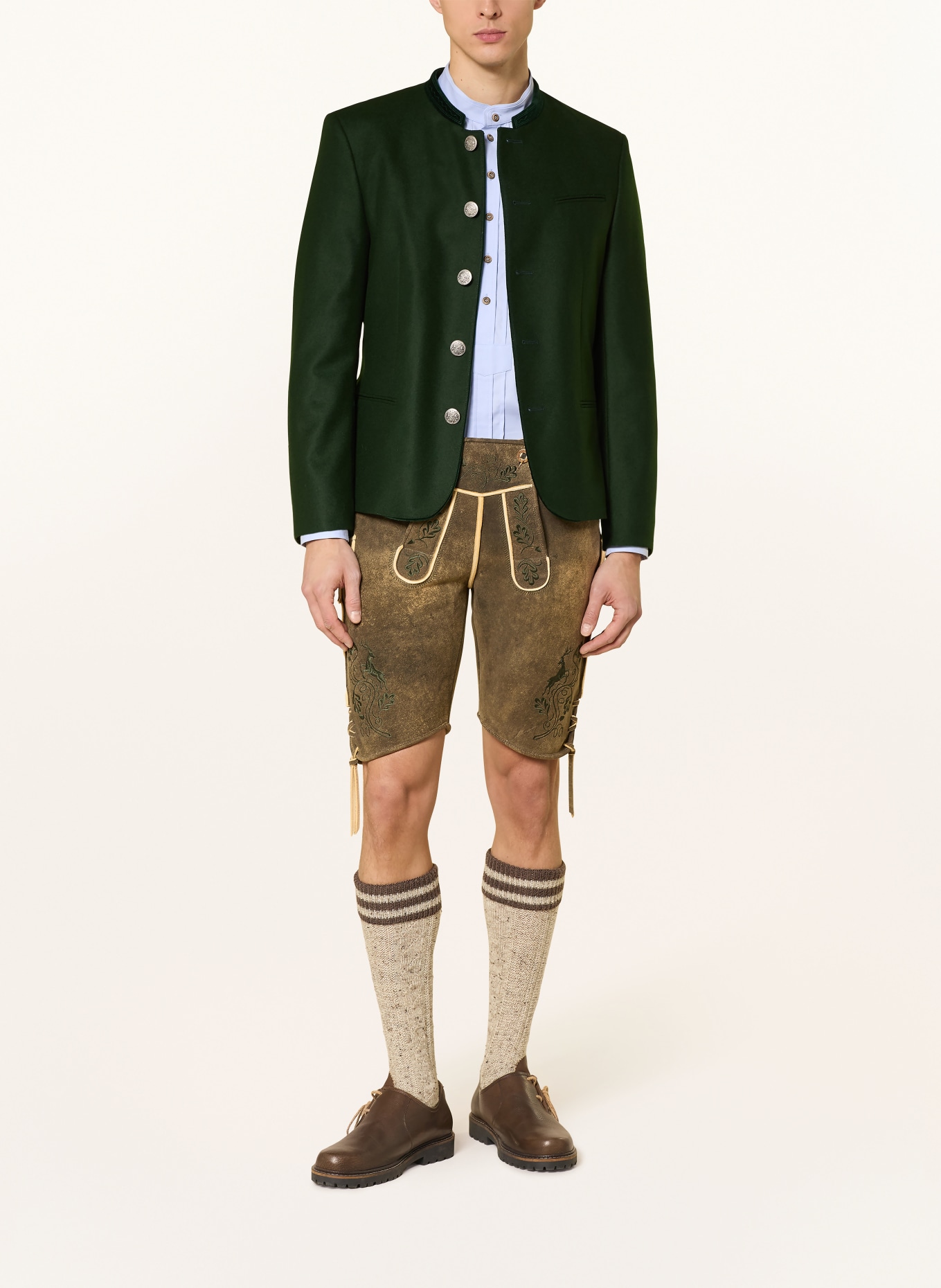 Heimatglück Tracht Janker JOSEF: DUNKELGRÜN