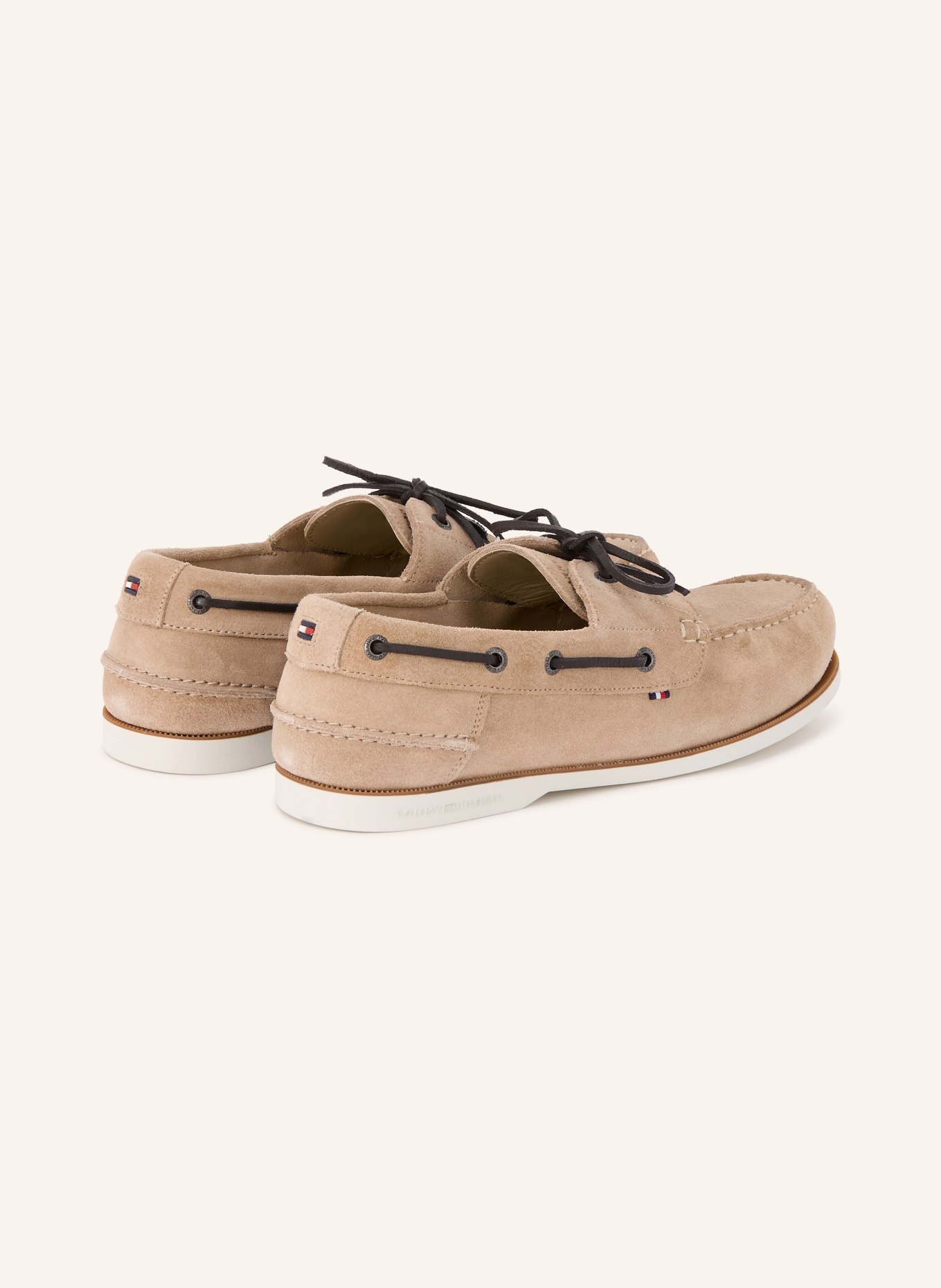 TOMMY HILFIGER Boat shoes: LIGHT BROWN