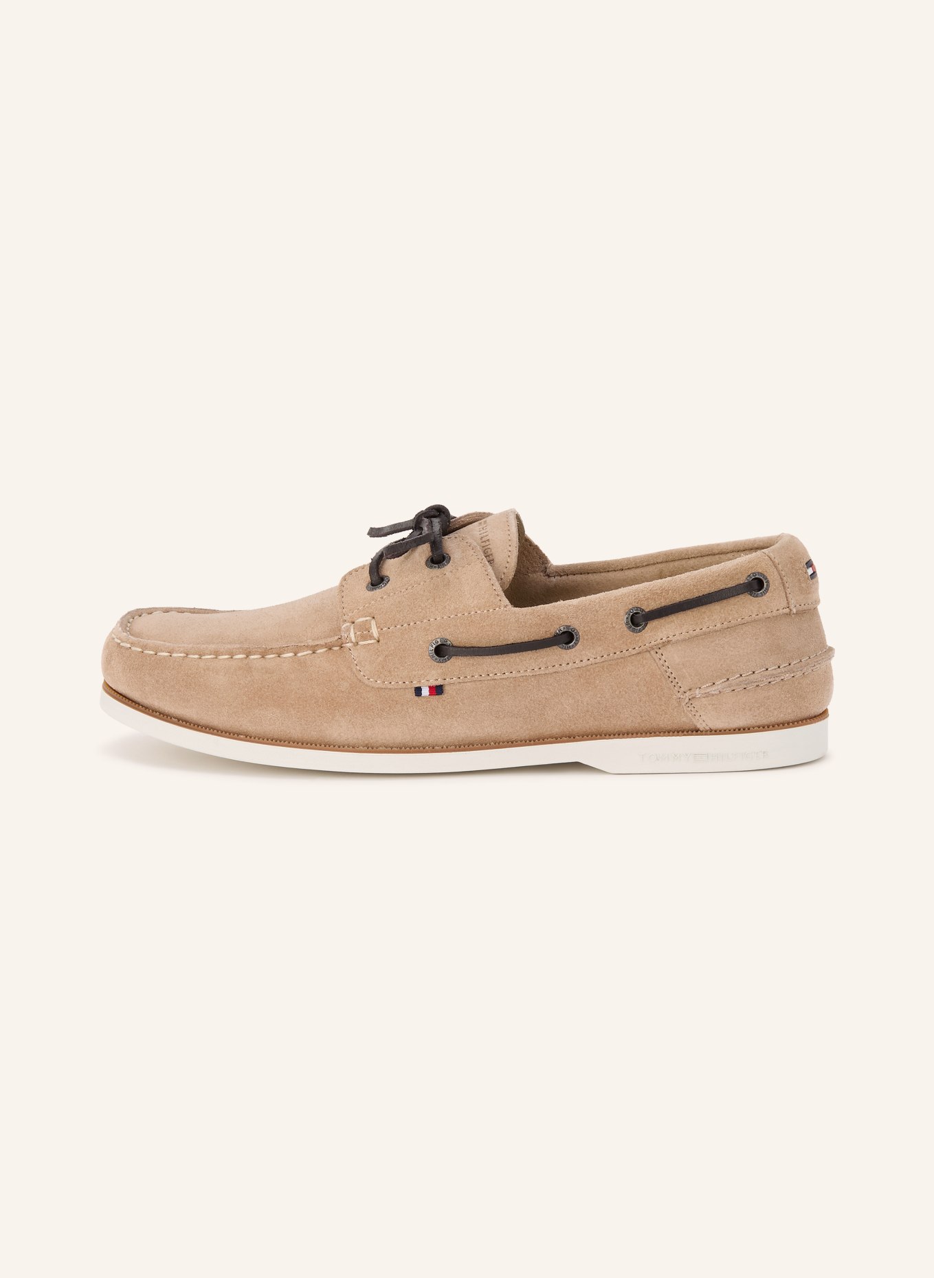 TOMMY HILFIGER Boat shoes: LIGHT BROWN