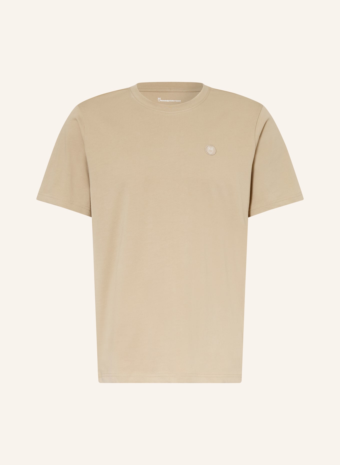 KnowledgeCotton Apparel T-shirt LOKE: LICHTBRUIN