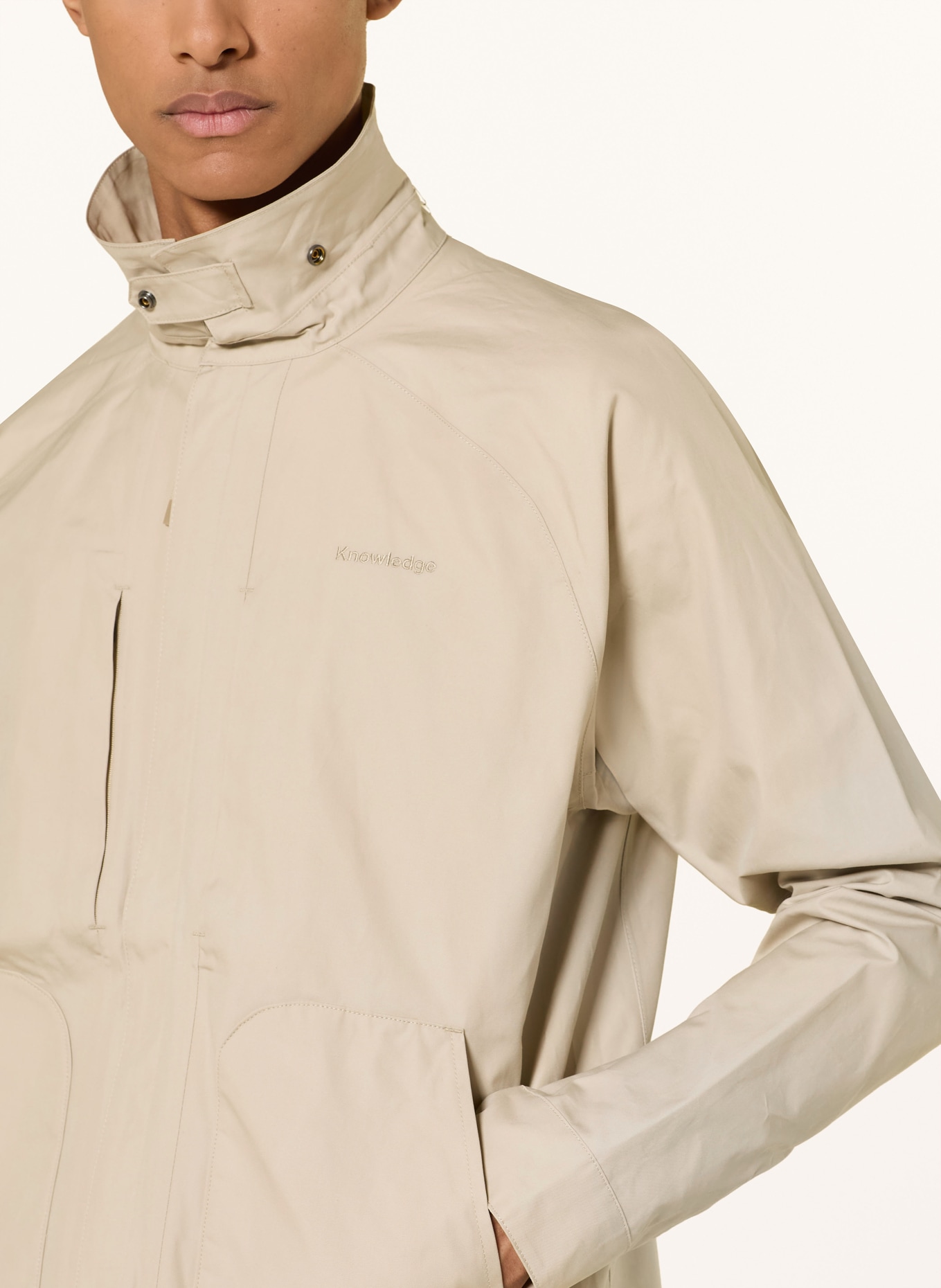 KnowledgeCotton Apparel Overjacket VENT: LICHTBRUIN
