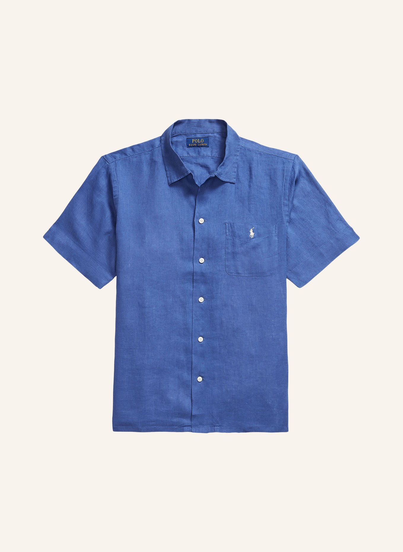 POLO RALPH LAUREN Resorthemd Classic Fit aus Leinen: BLAU