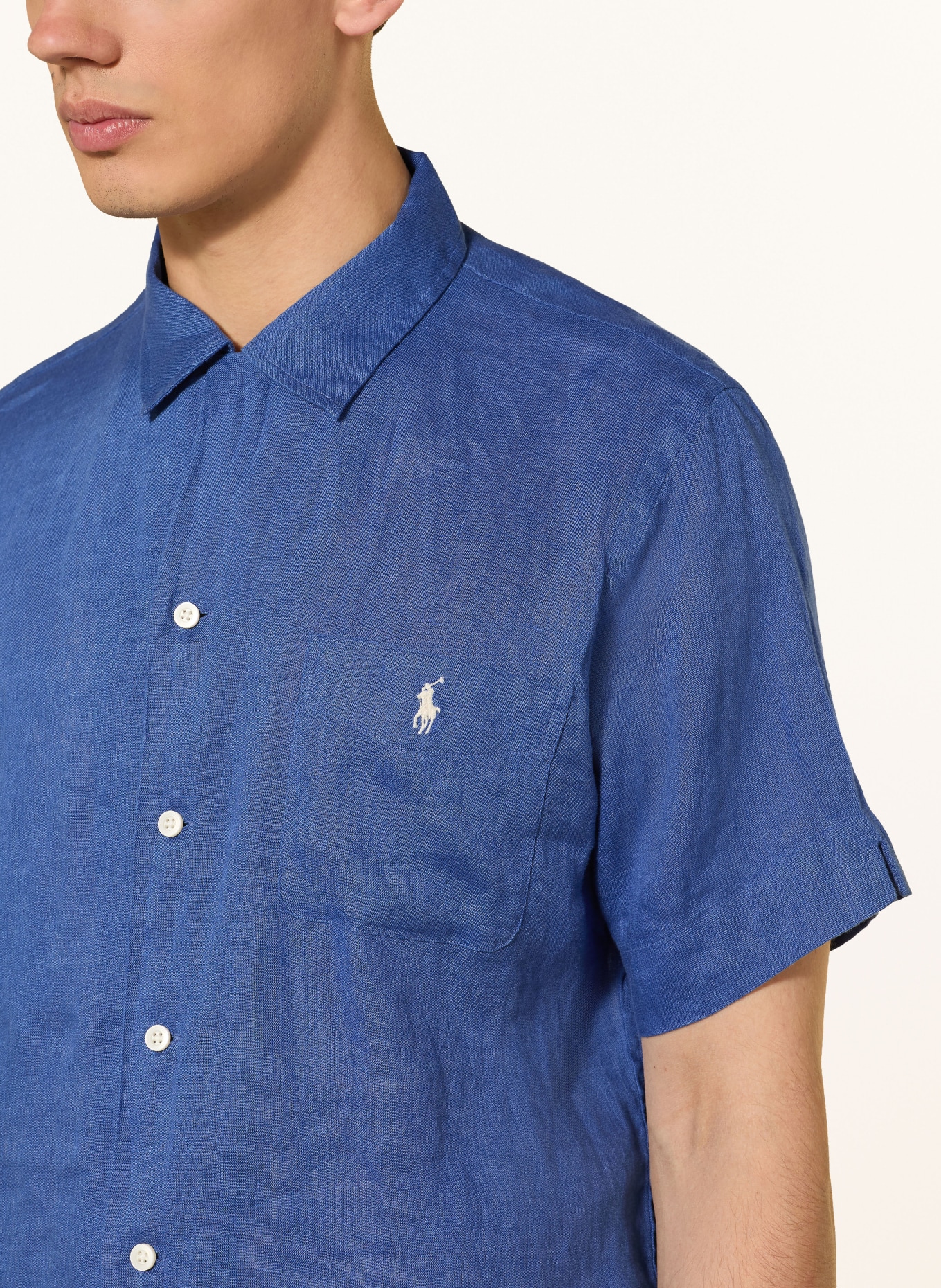 POLO RALPH LAUREN Resorthemd Classic Fit aus Leinen: BLAU