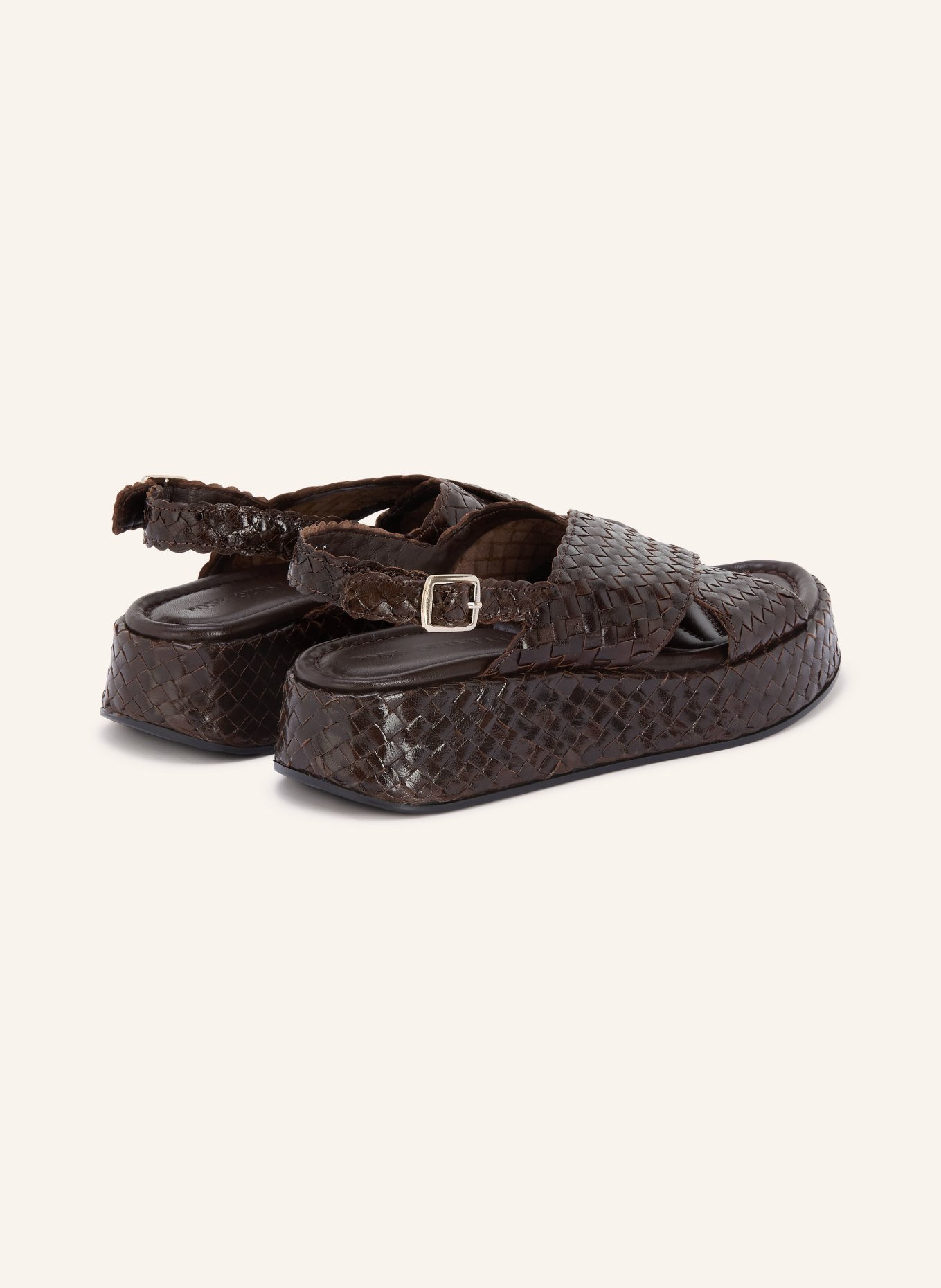 PONS QUINTANA Platform sandals: BLACK