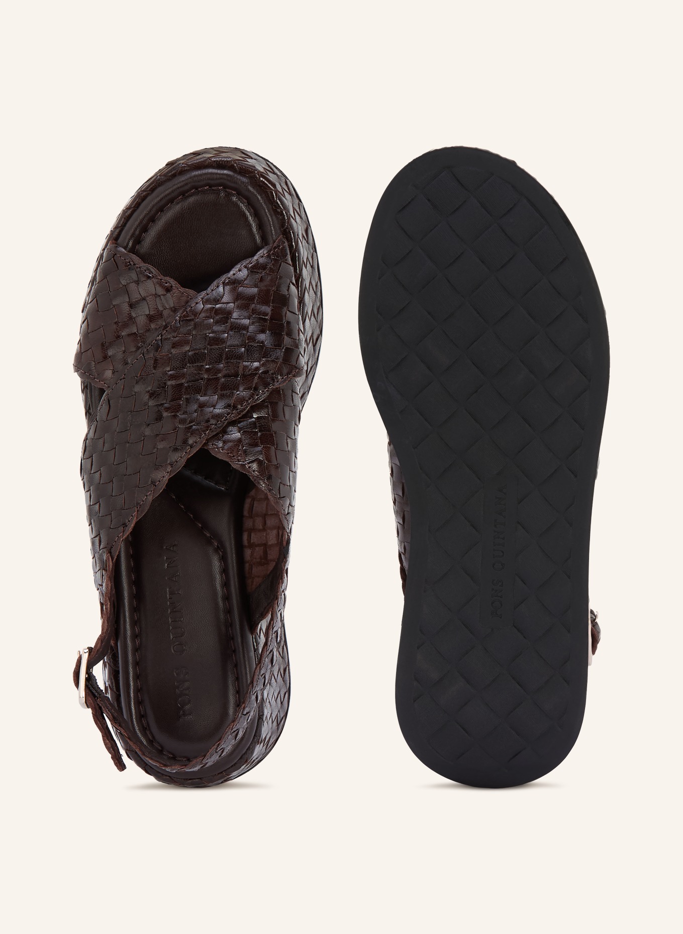 PONS QUINTANA Platform sandals: BLACK