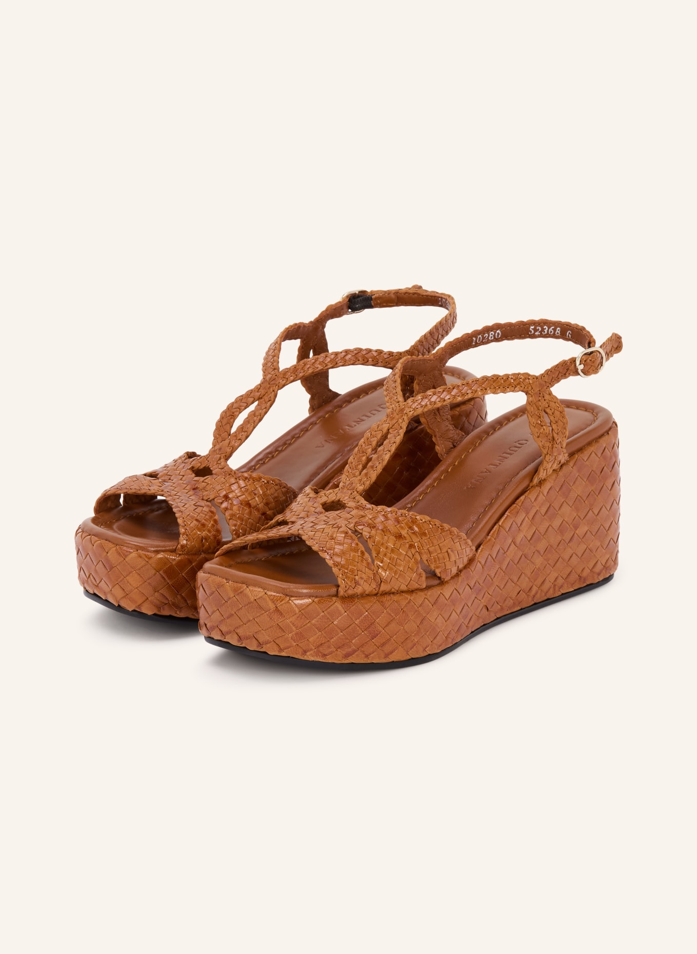 PONS QUINTANA Wedges: COGNAC