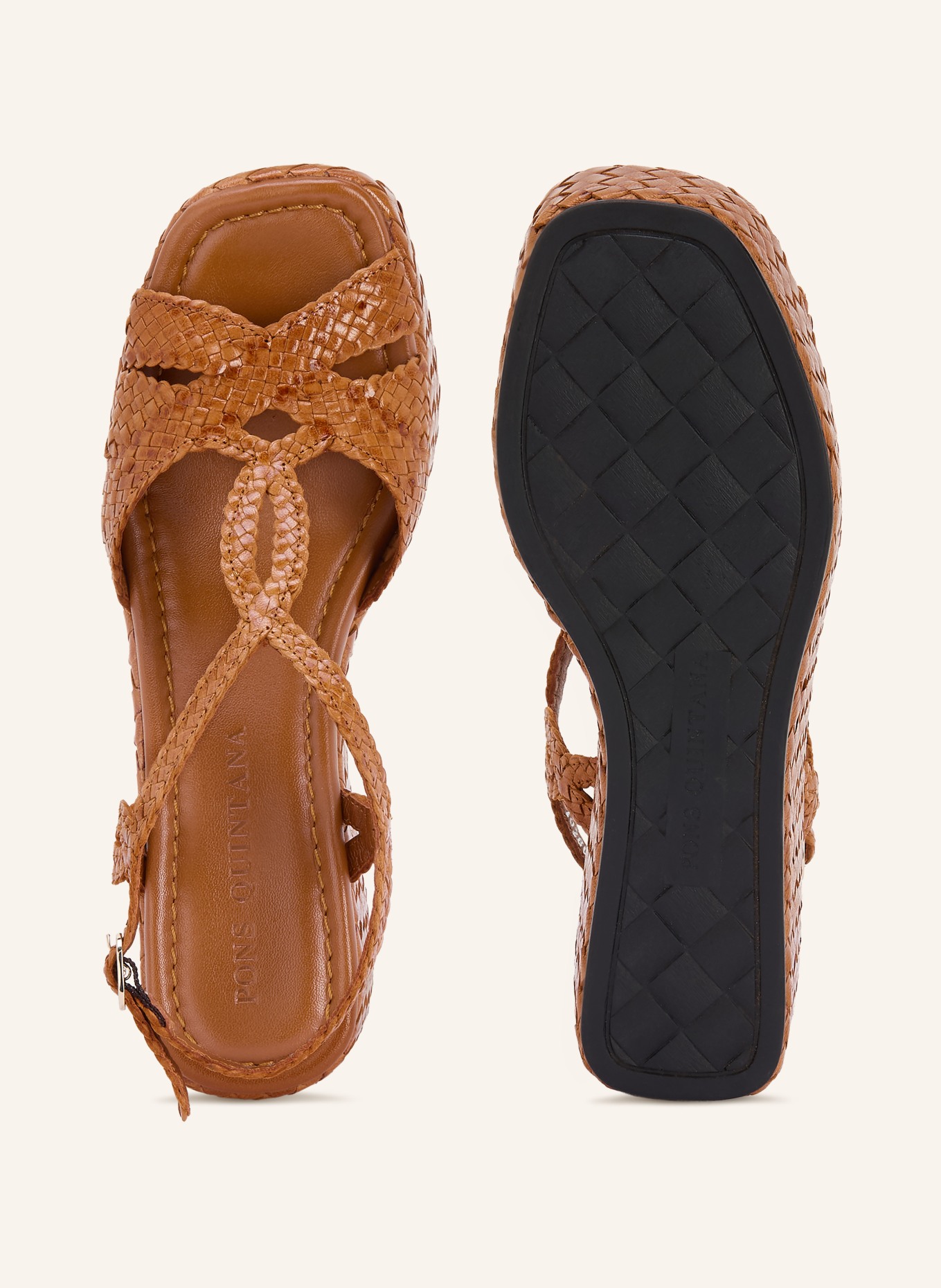 PONS QUINTANA Wedges: COGNAC