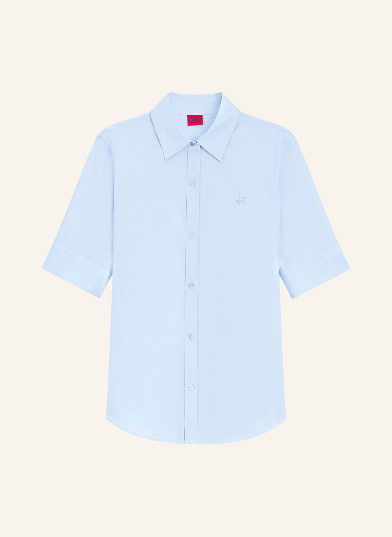 HUGO Koszula THE SUMMER SHIRT: JASNONIEBIESKI