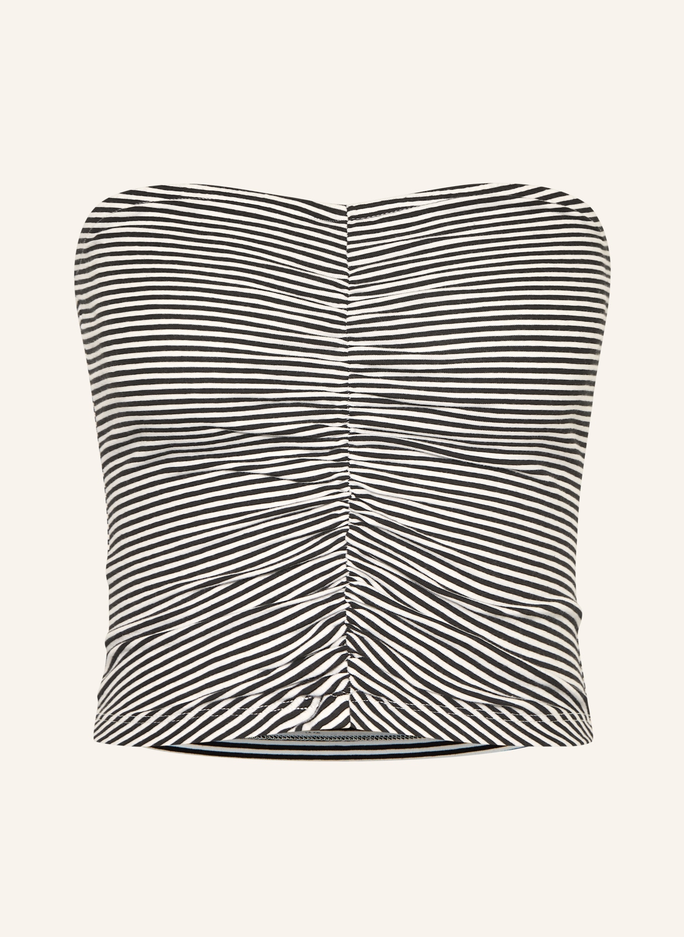 ONLY Krótki top: CZARNY / BIAŁY