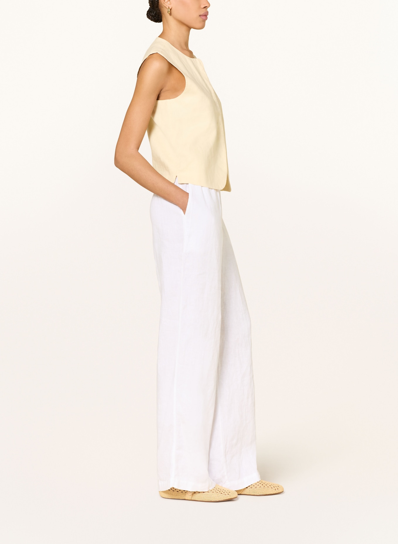 MOS MOSH Leinenhose MMEMMI: WEISS