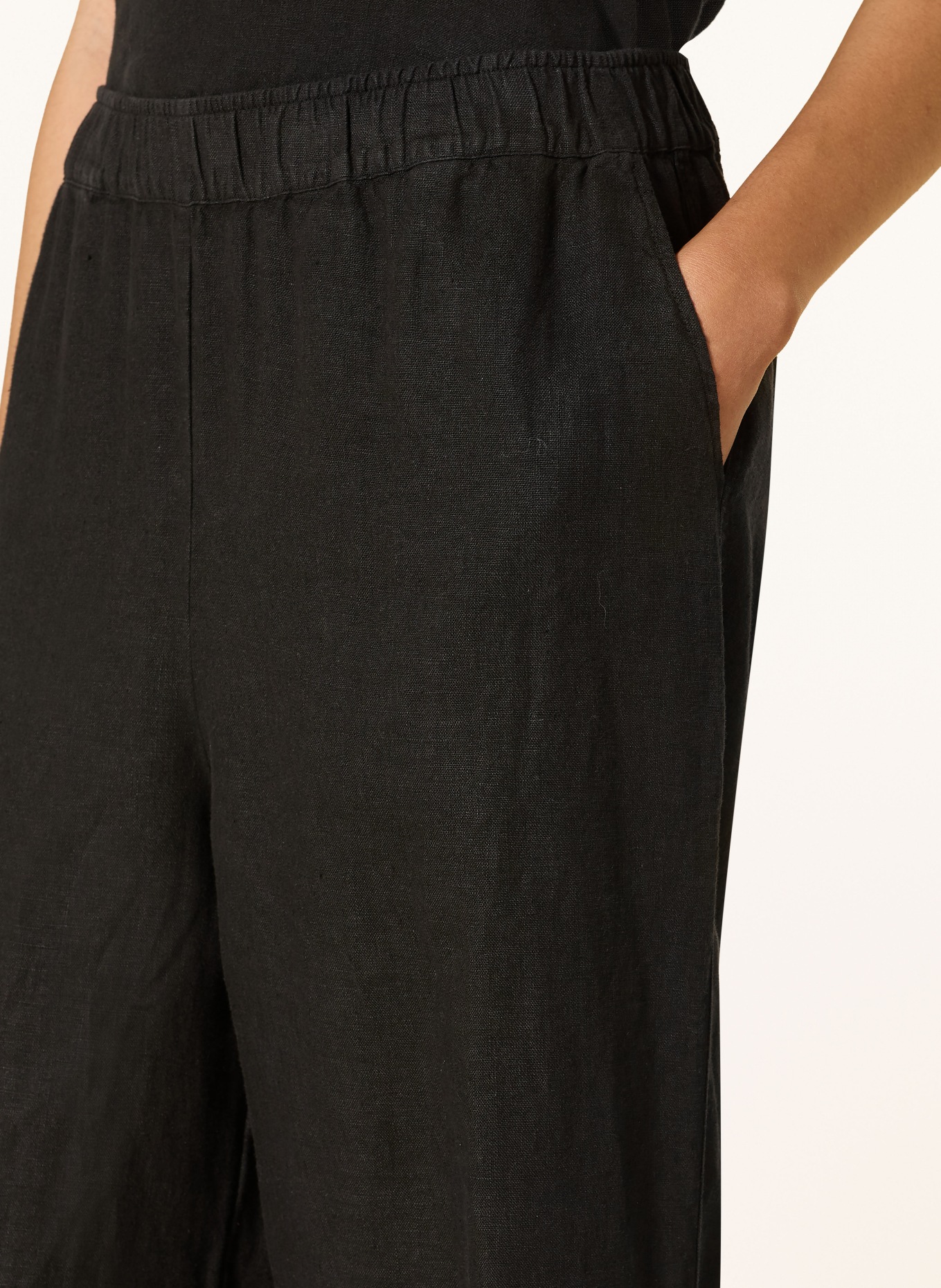 MOS MOSH Leinenhose MMEMMI: SCHWARZ