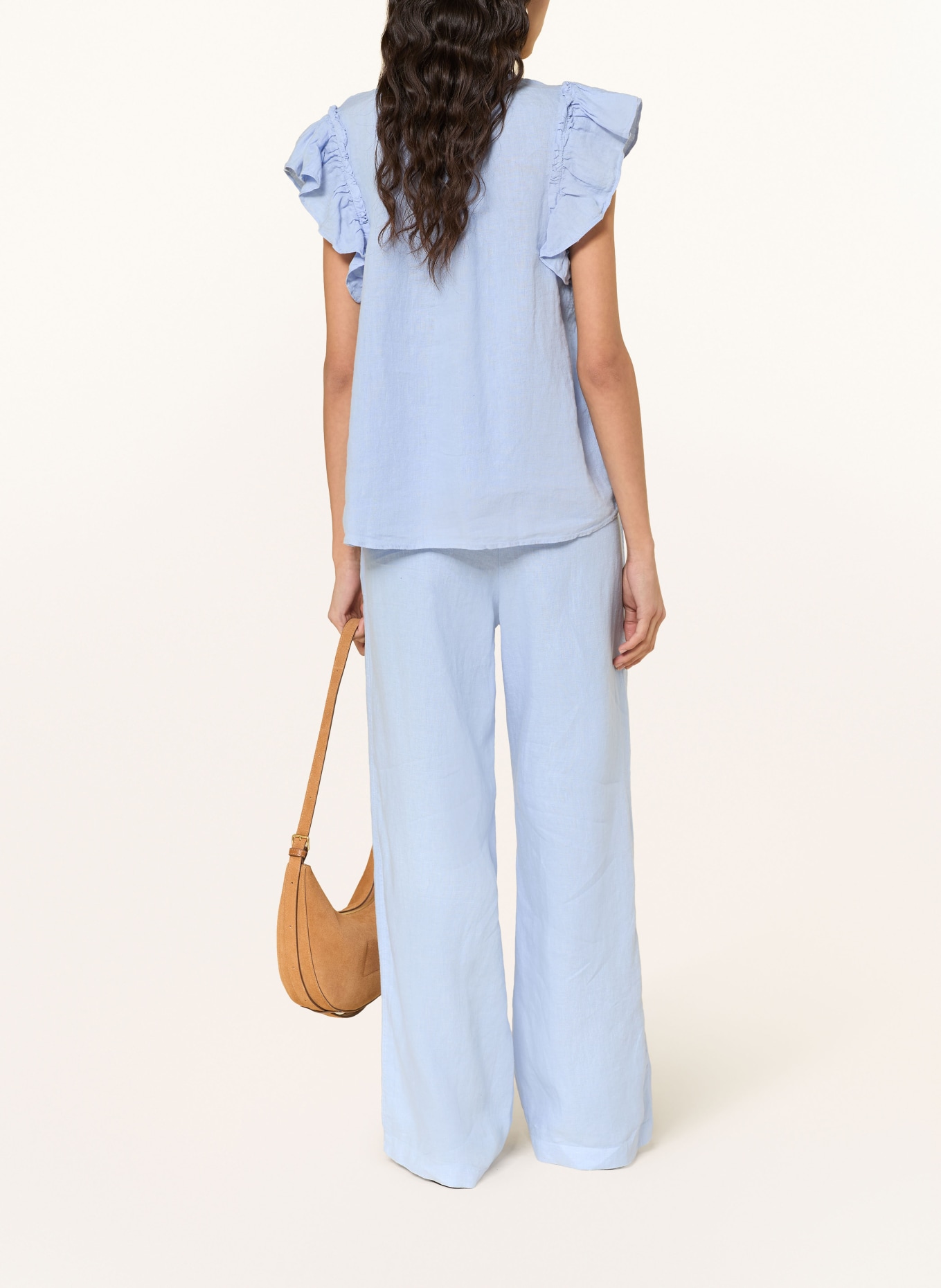 MOS MOSH Leinenhose MMEMMI: HELLBLAU