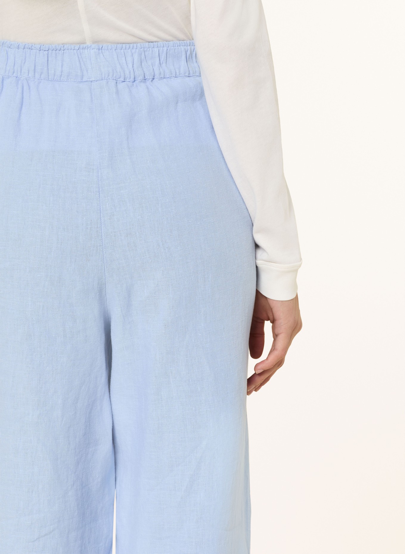 MOS MOSH Leinenhose MMEMMI: HELLBLAU