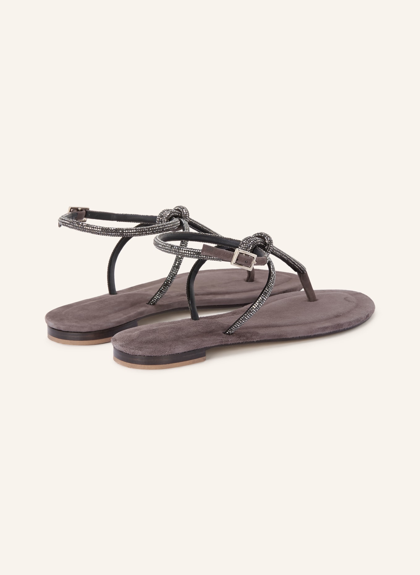 VIAMERCANTI Séparateurs d'orteils ERCHIE avec pierres décoratives: GRIS FONCÉ