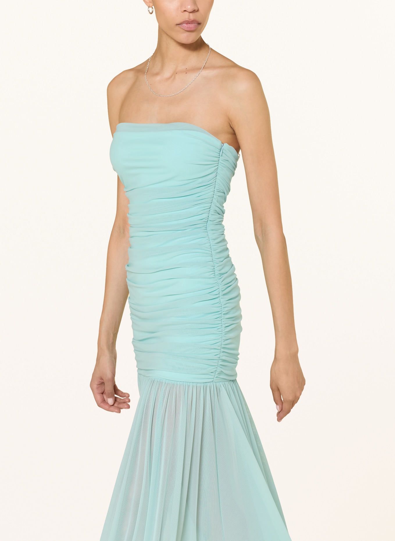 RETROFÊTE ADELE off-shoulder dress: MINT