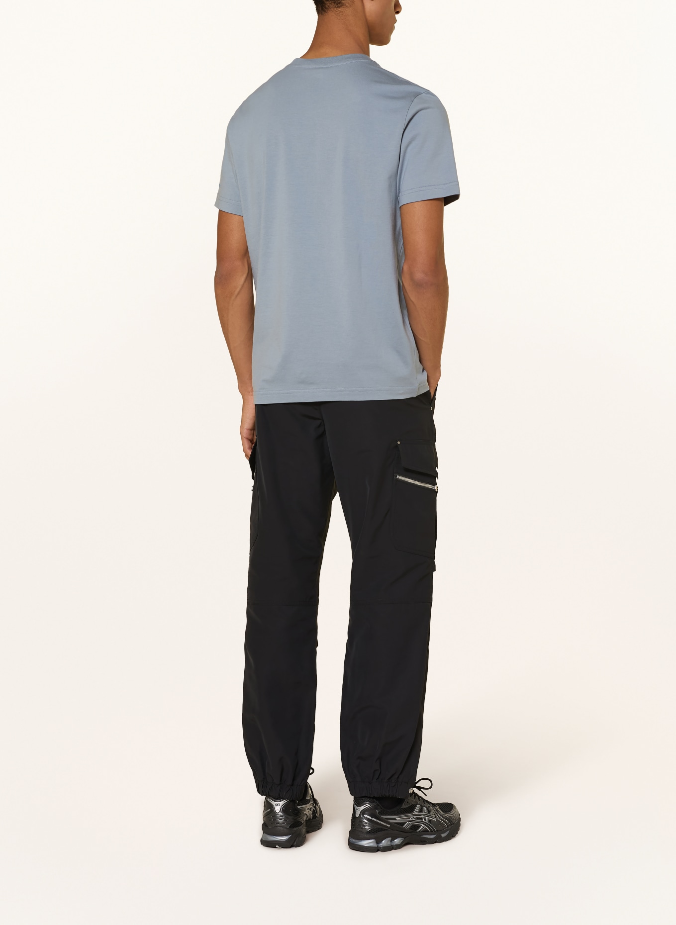 MOOSE KNUCKLES T-Shirt CRESCENT: BLAUGRAU