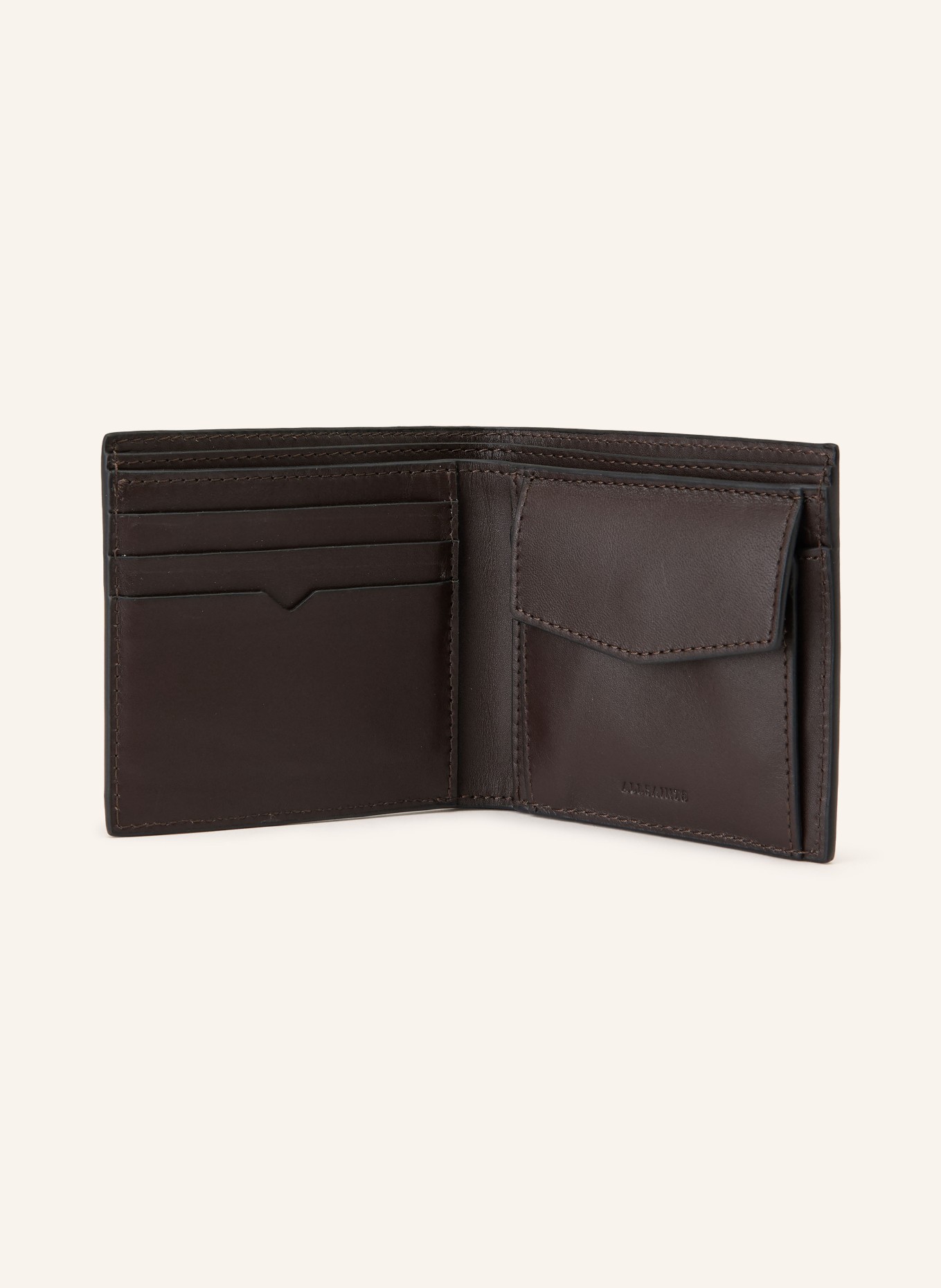 ALLSAINTS Portefeuille DELPH: MARRON FONCÉ
