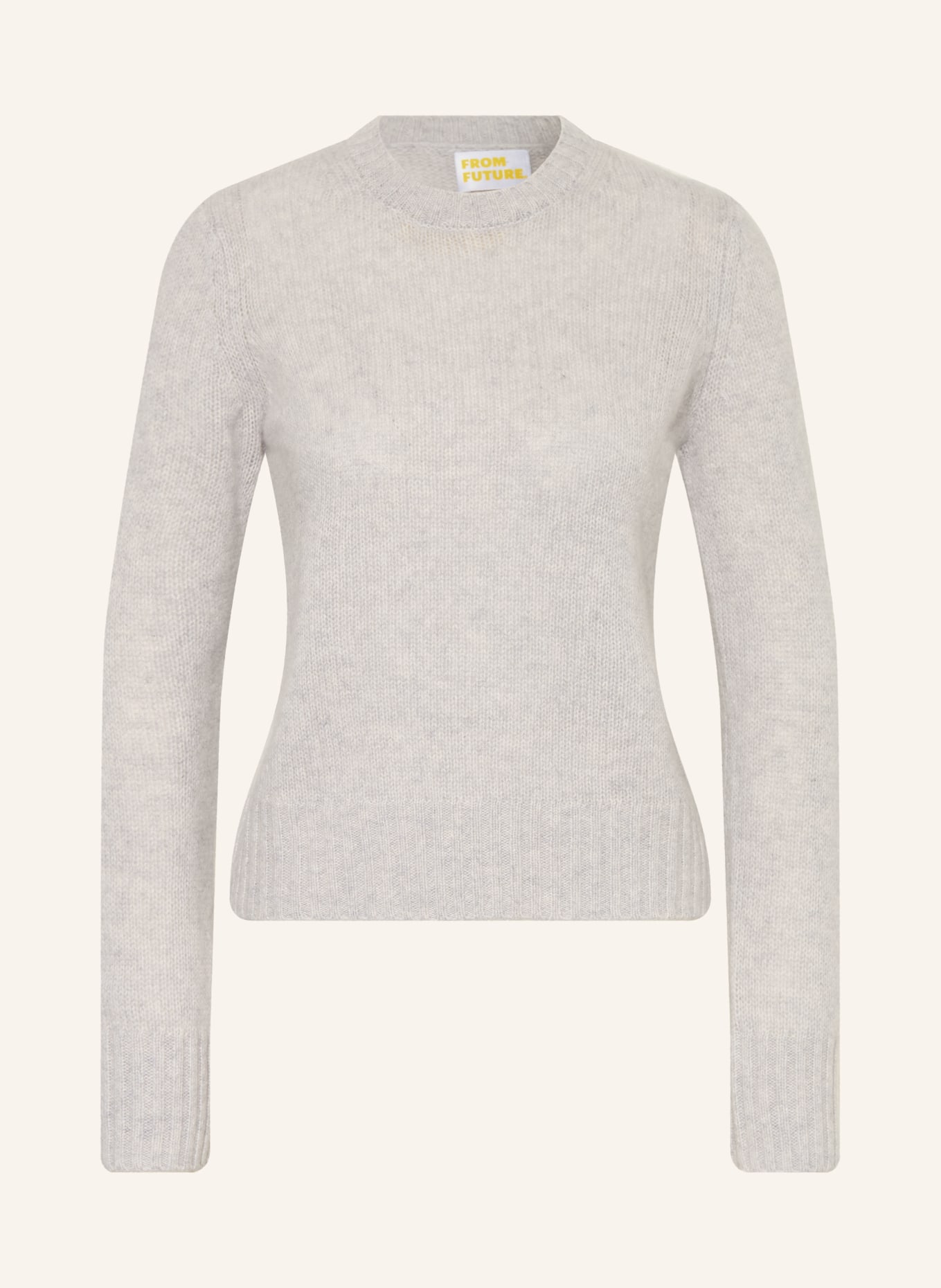 FROM FUTURE Kasjmiertrui: LICHTGRIJS