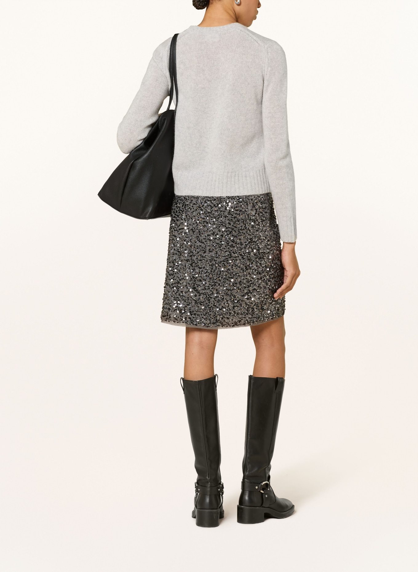 FROM FUTURE Kasjmiertrui: LICHTGRIJS