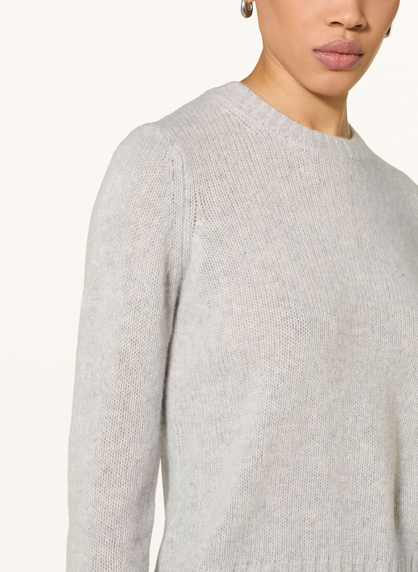 FROM FUTURE Kasjmiertrui: LICHTGRIJS