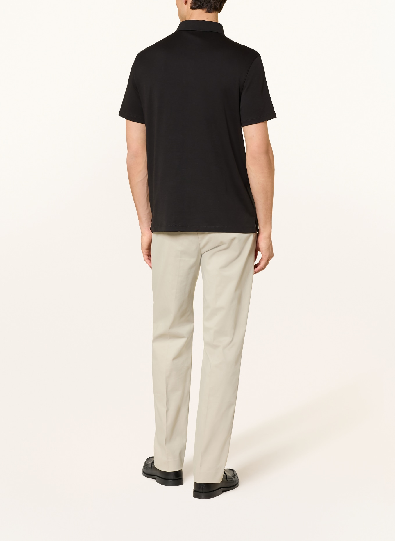 Calvin Klein Jersey-Poloshirt Classic Fit: SCHWARZ
