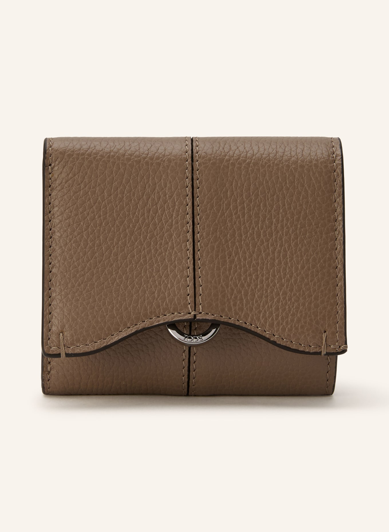 TOD'S Wallet: CAMEL / SILVER