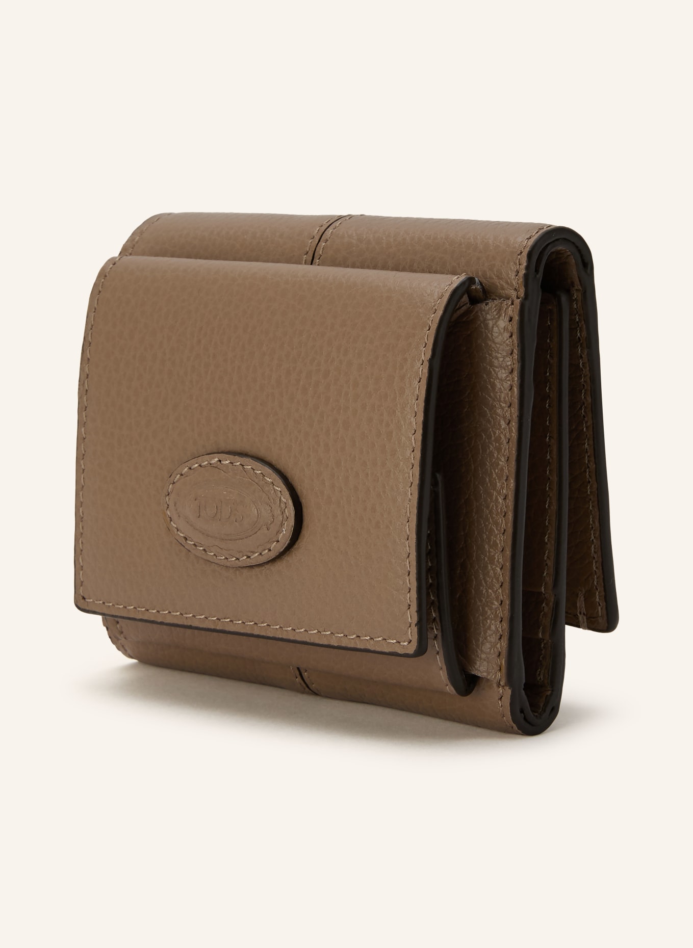 TOD'S Wallet: CAMEL / SILVER