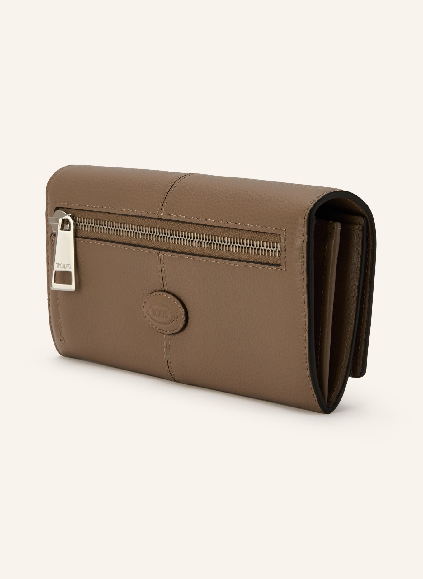 TOD'S Wallet: CAMEL / SILVER