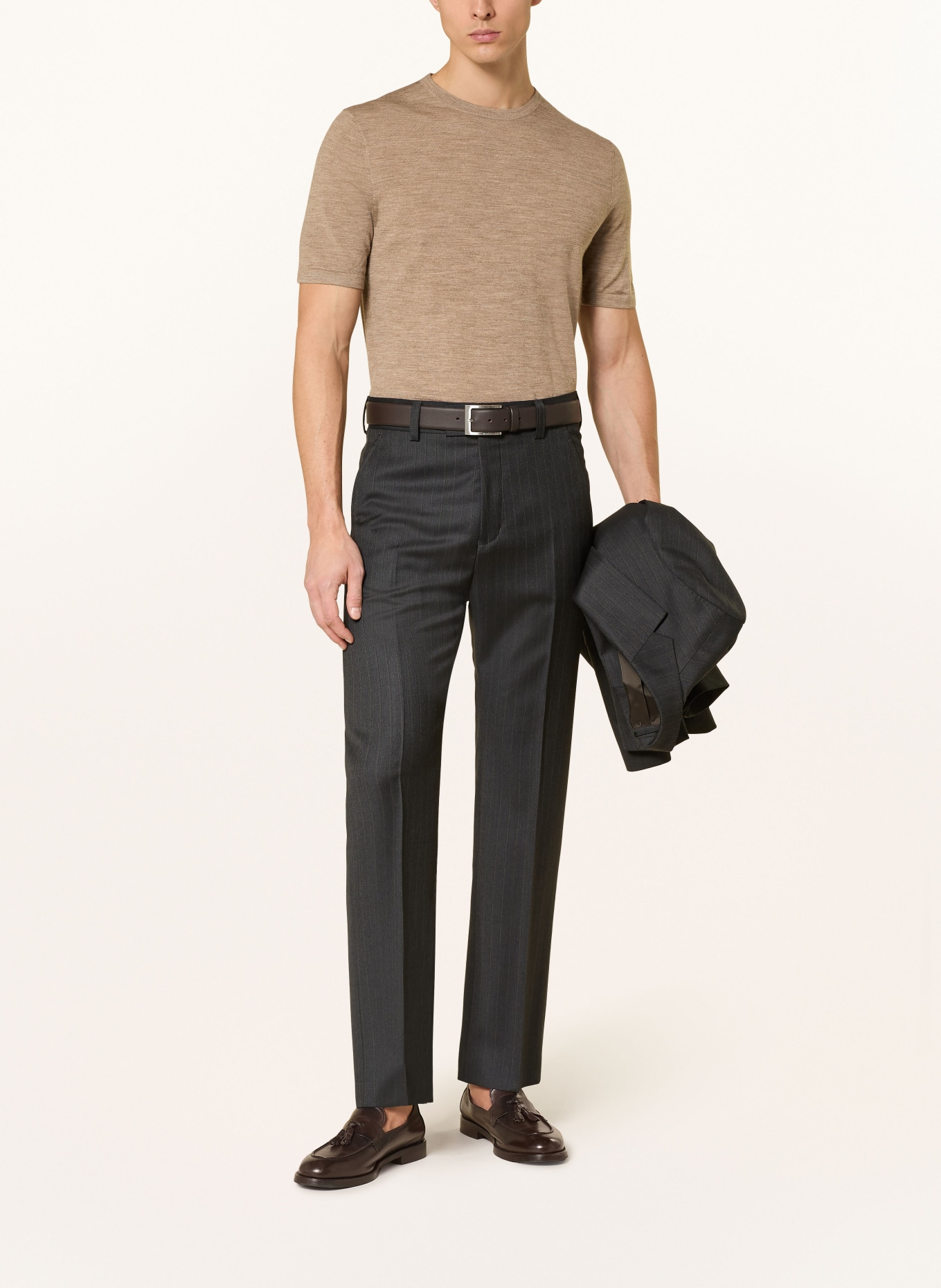 TIGER OF SWEDEN Strickshirt CONNOR: BEIGE