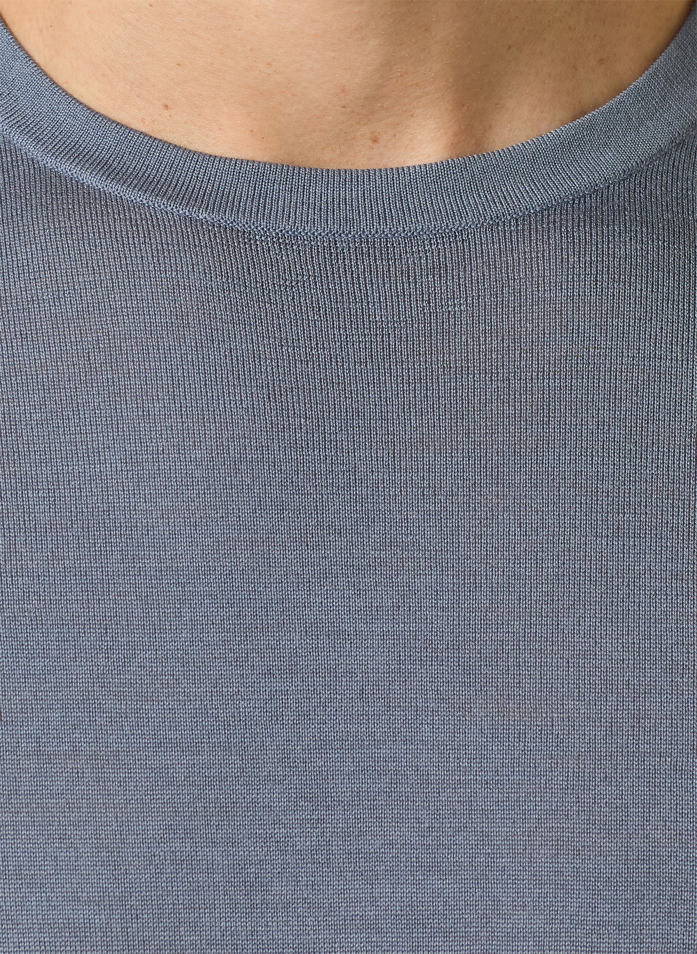 TIGER OF SWEDEN Dzianinowa koszulka CONNOR: SZARONIEBIESKI