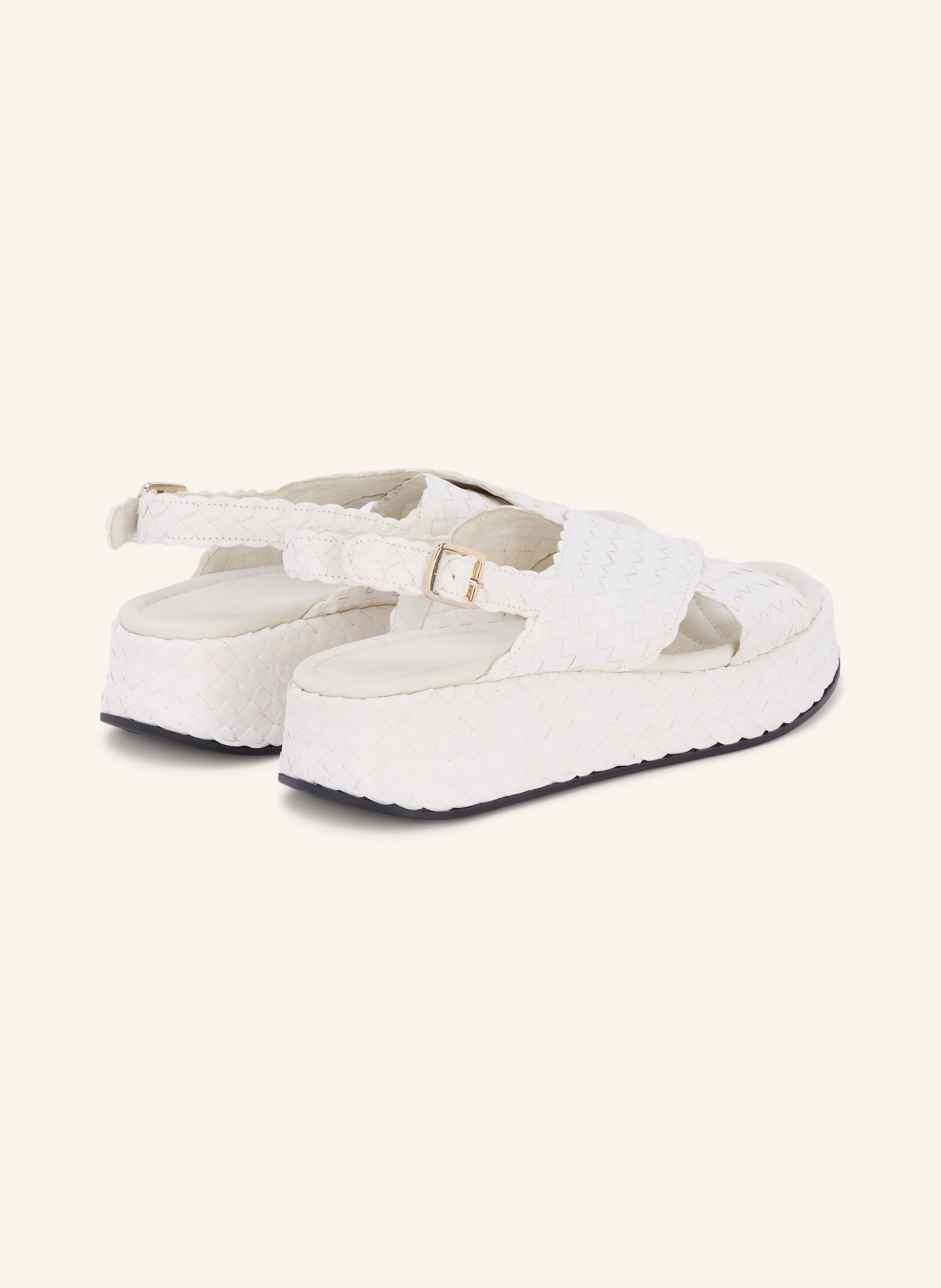 PONS QUINTANA Plateau-Sandalen MAUI: WEISS