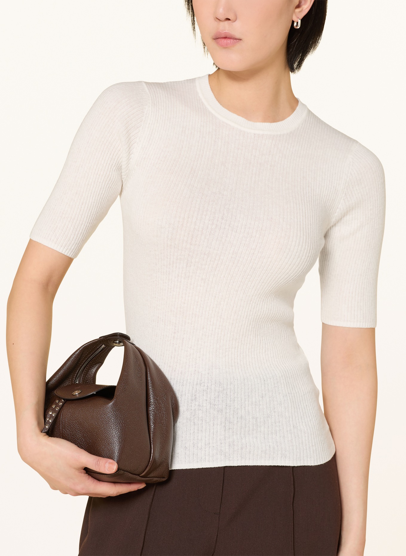 TIGER OF SWEDEN Strickshirt ORVI 2.: WEISS