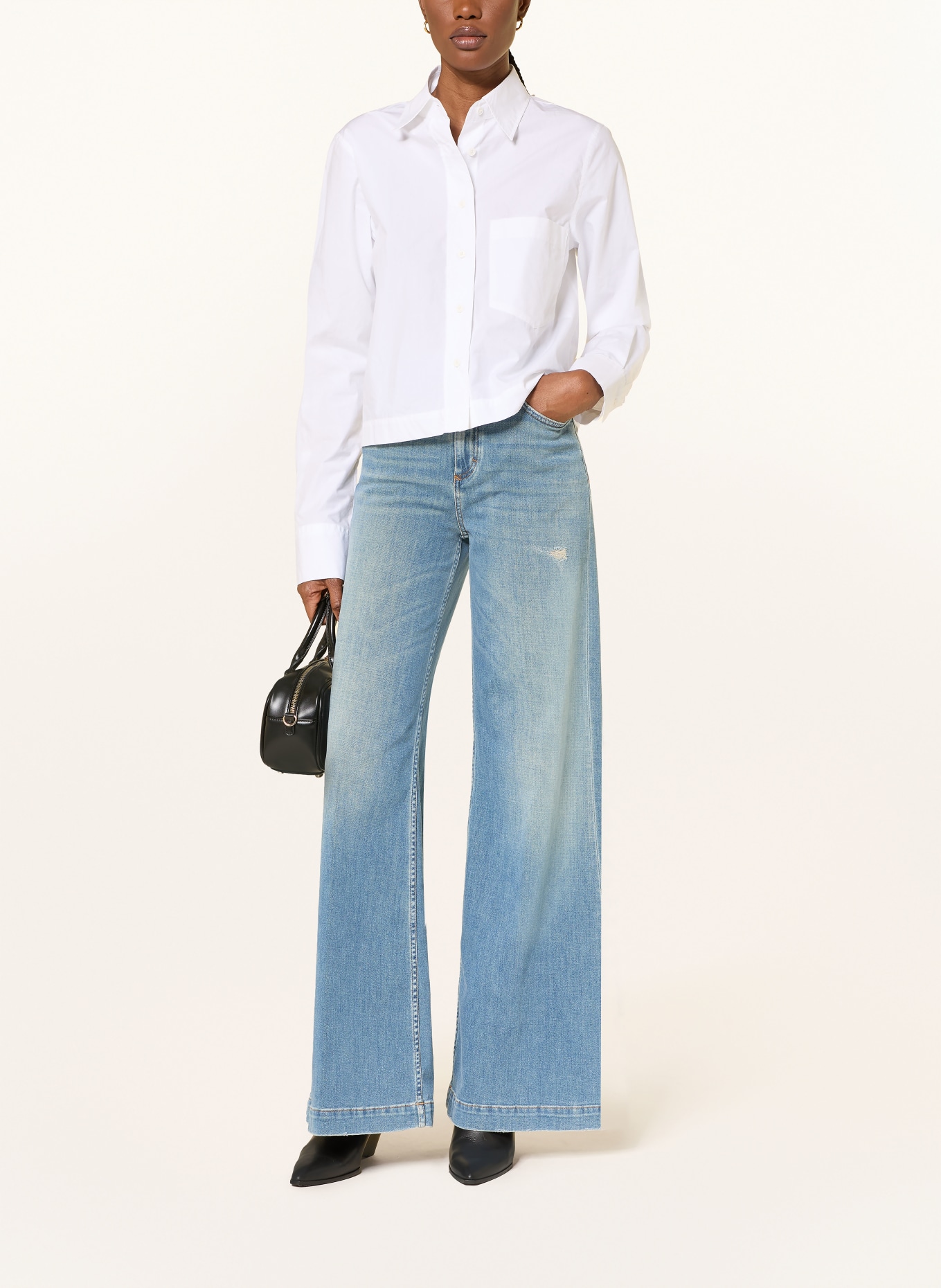 CLOSED Wide leg jeans GLOW UP: MBL MID BLUE