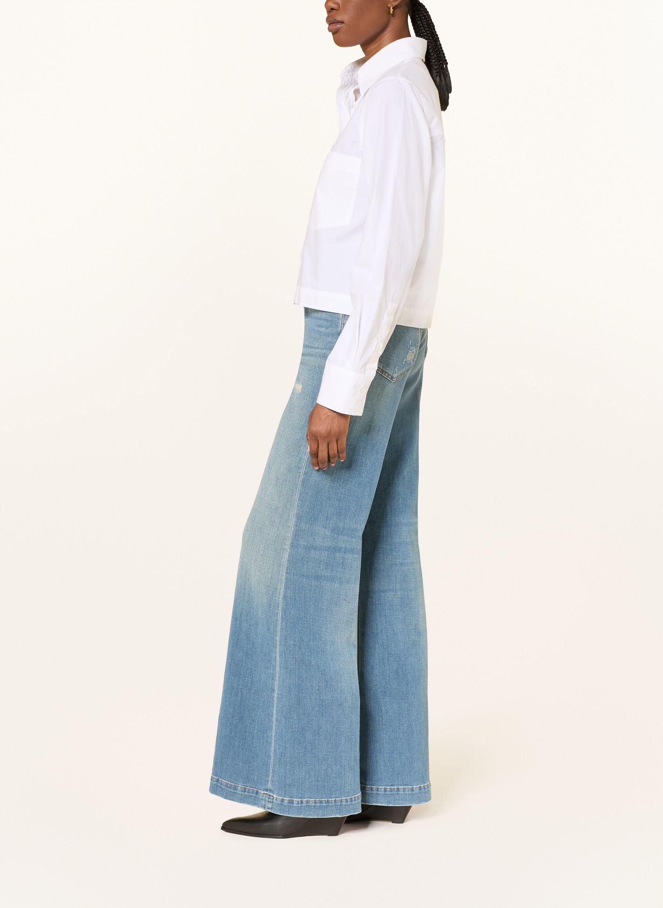 CLOSED Wide leg jeans GLOW UP: MBL MID BLUE
