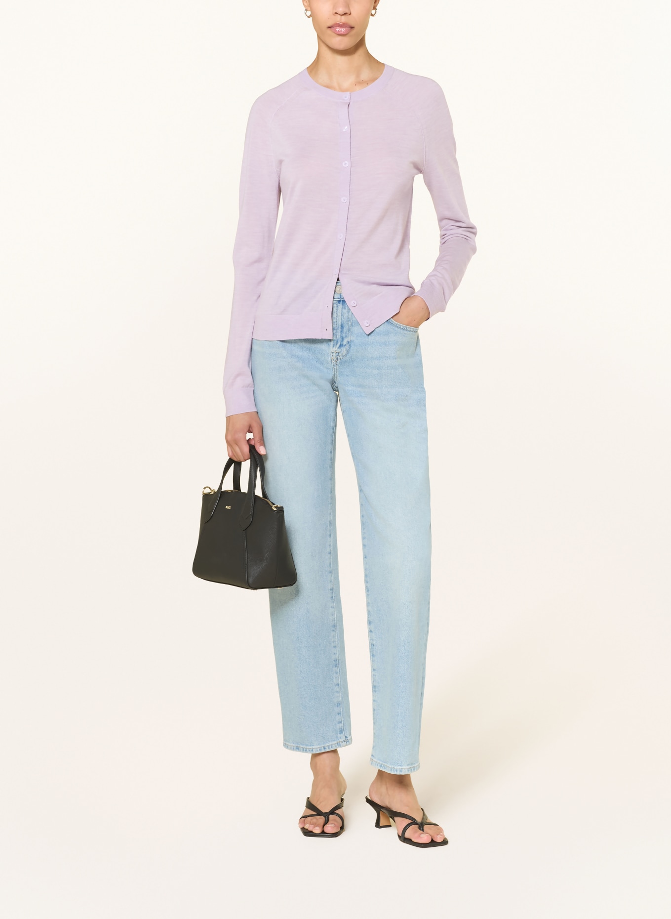 BOSS Gebreid vest FONAMI: LICHTPAARS