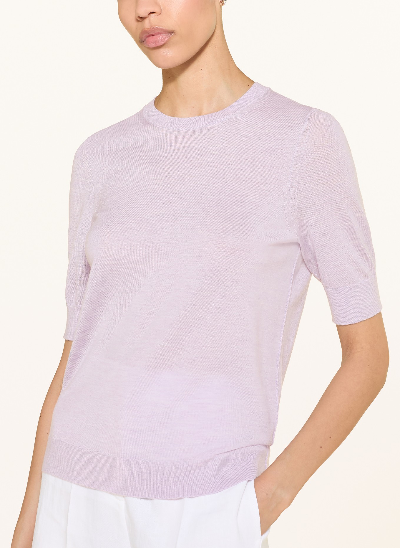 BOSS Strickshirt FARBELLA: HELLLILA