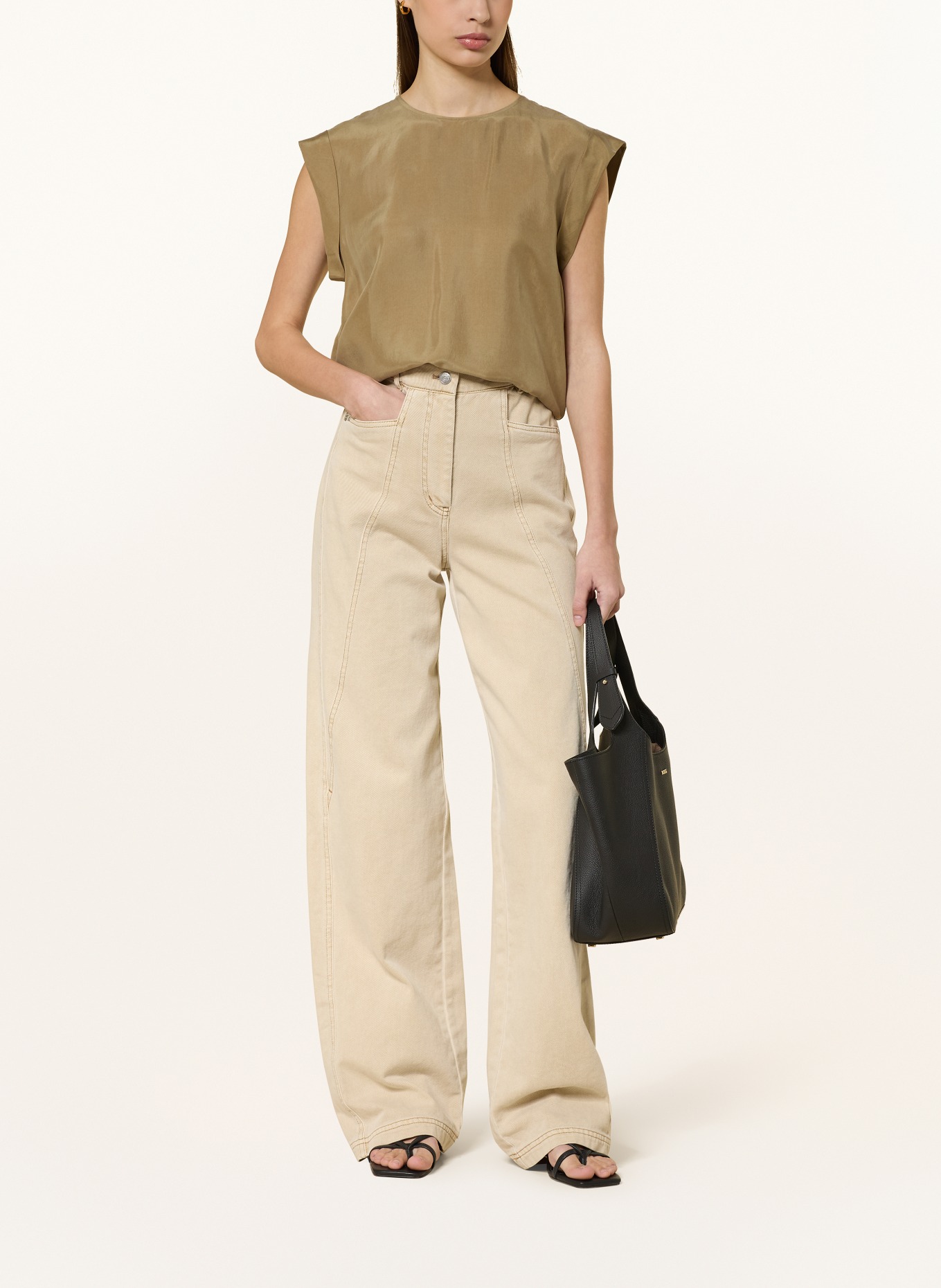 BOSS Blusenshirt IRNETTE: OLIV