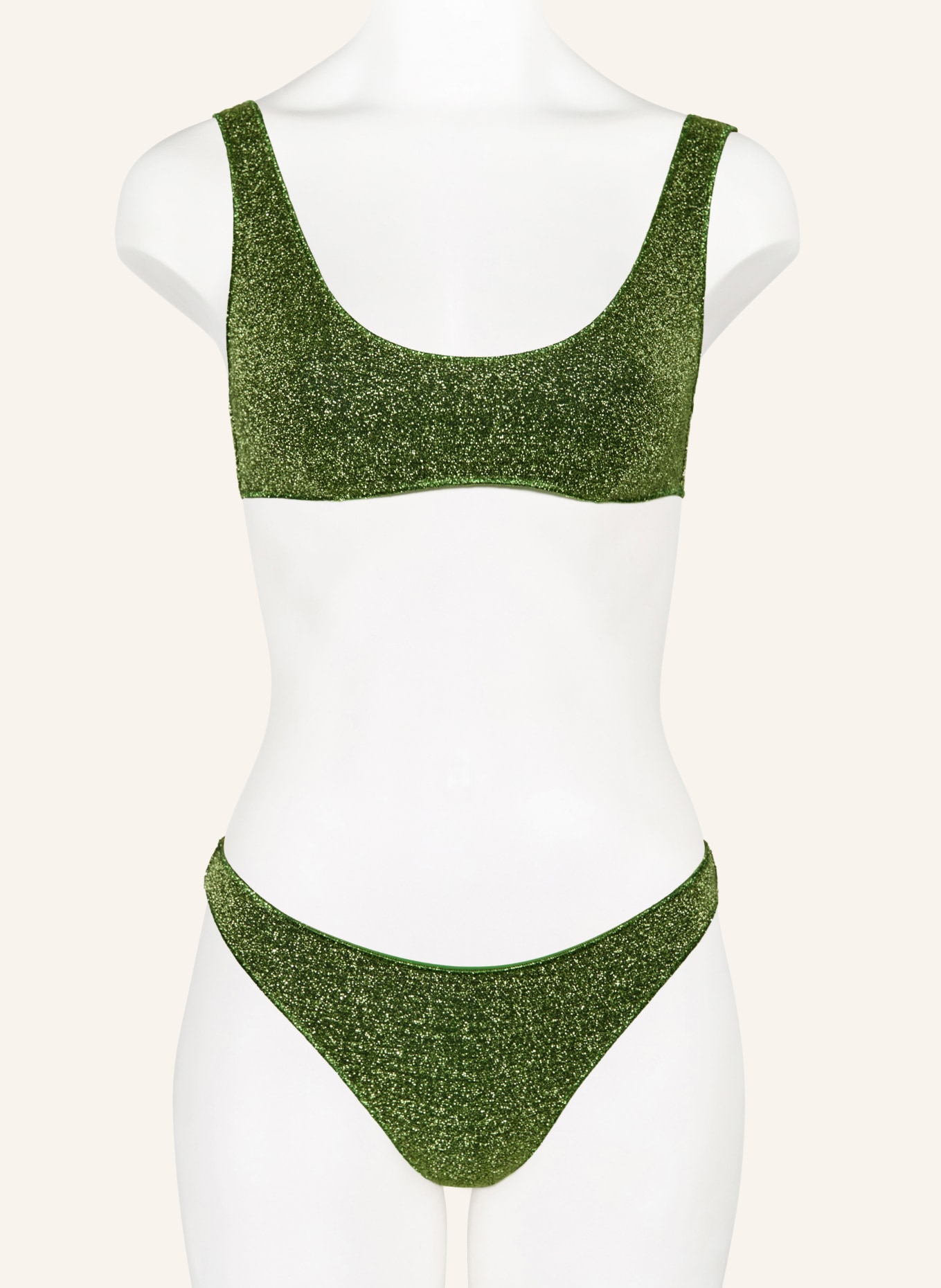 Oséree Bustier bikiny LUMIERE SPORTY: ZELENÁ