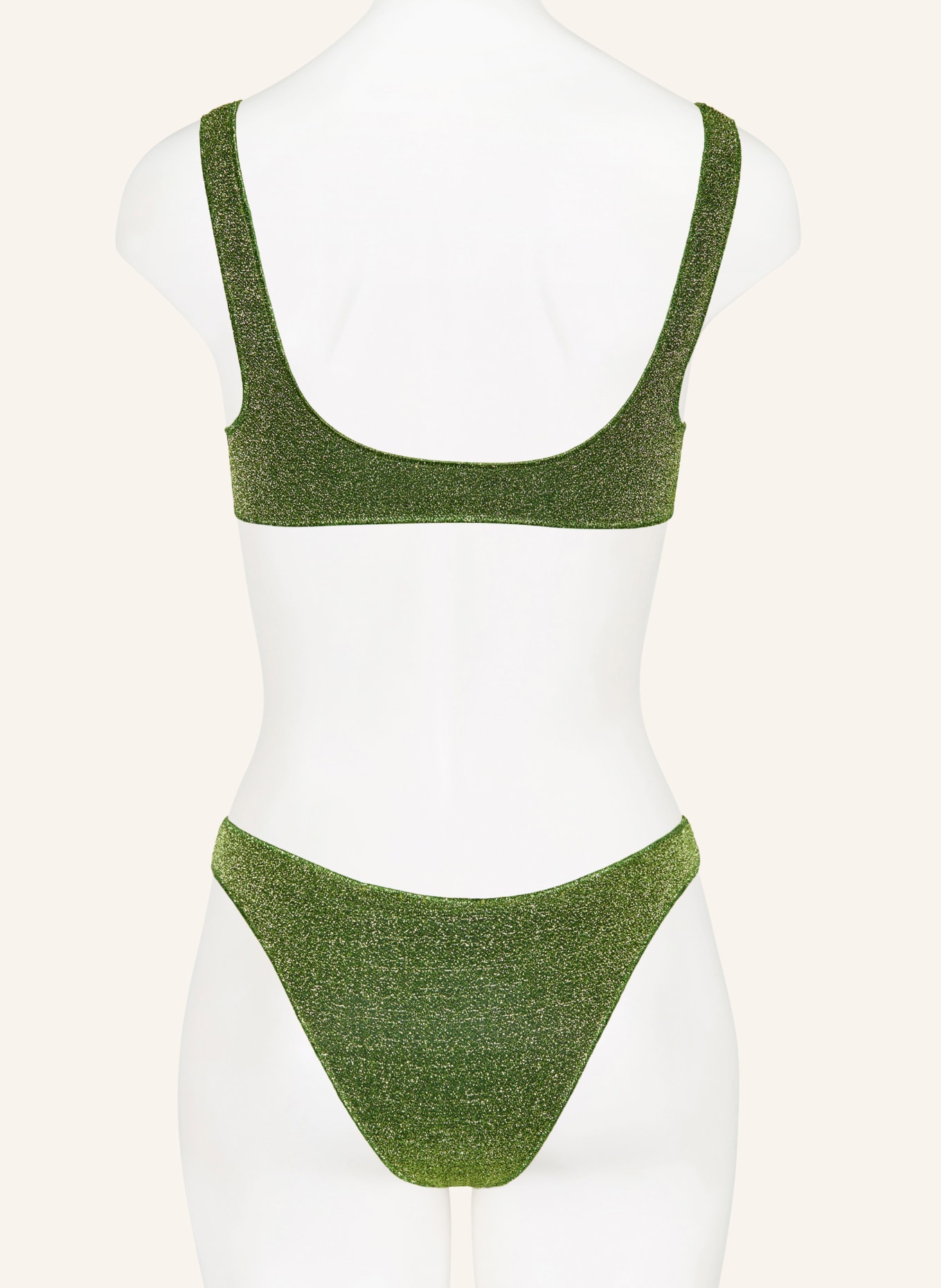 Oséree Bustier bikiny LUMIERE SPORTY: ZELENÁ