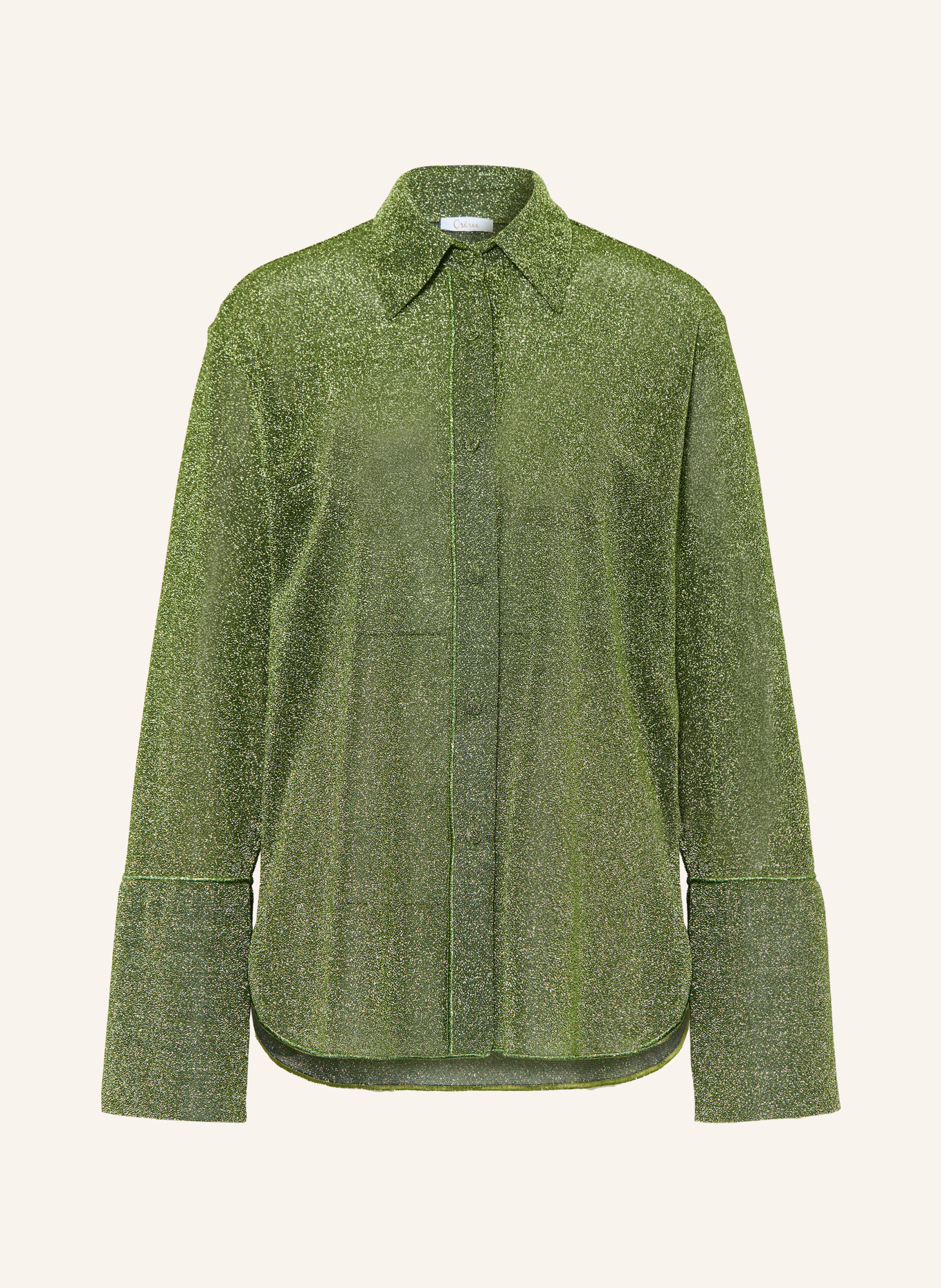 Oséree Overhemd LUMIERE met glittergaren: GROEN