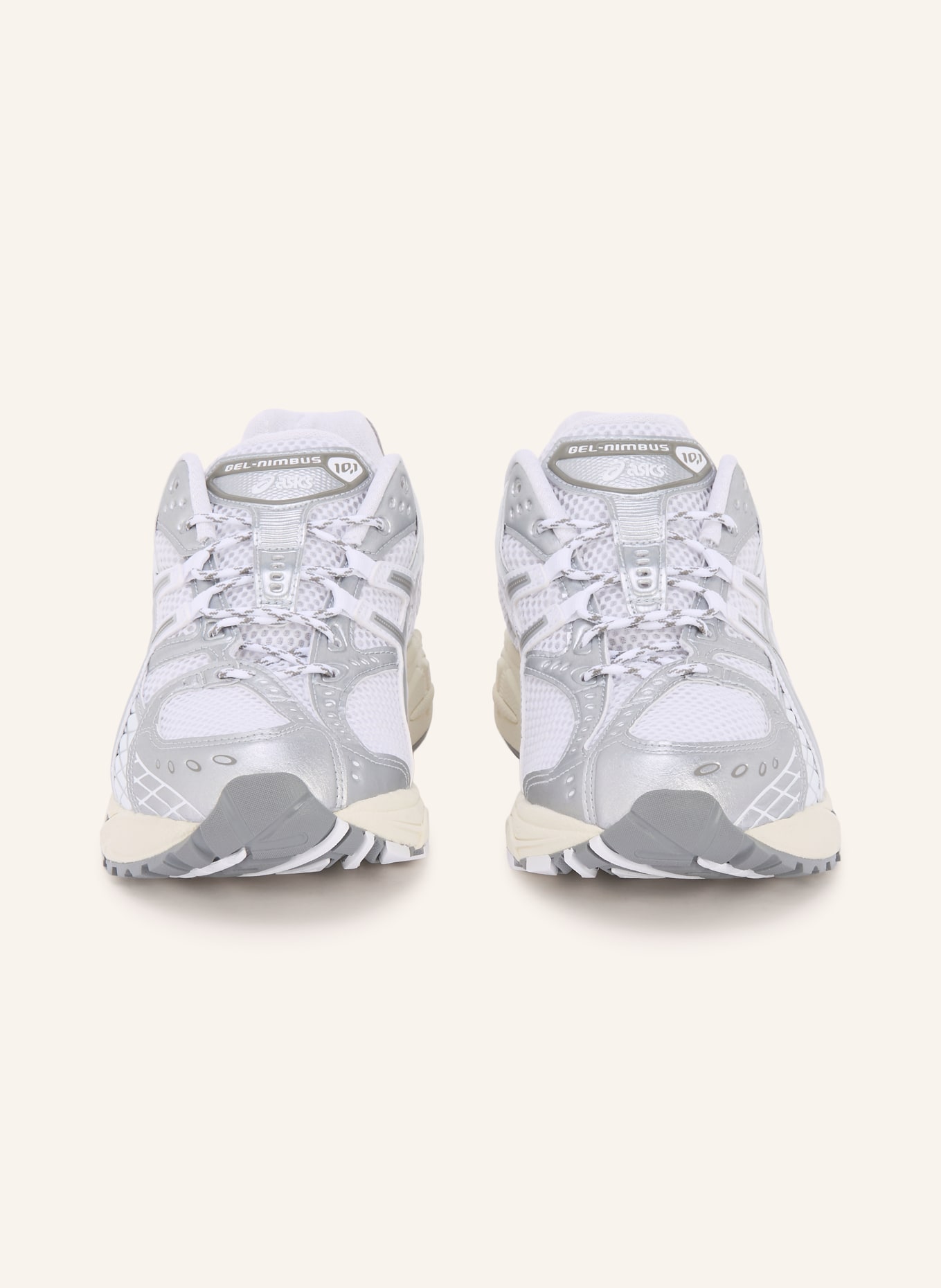 ASICS Sneaker GEL-NIMBUS 10.1: WEISS / SILBER