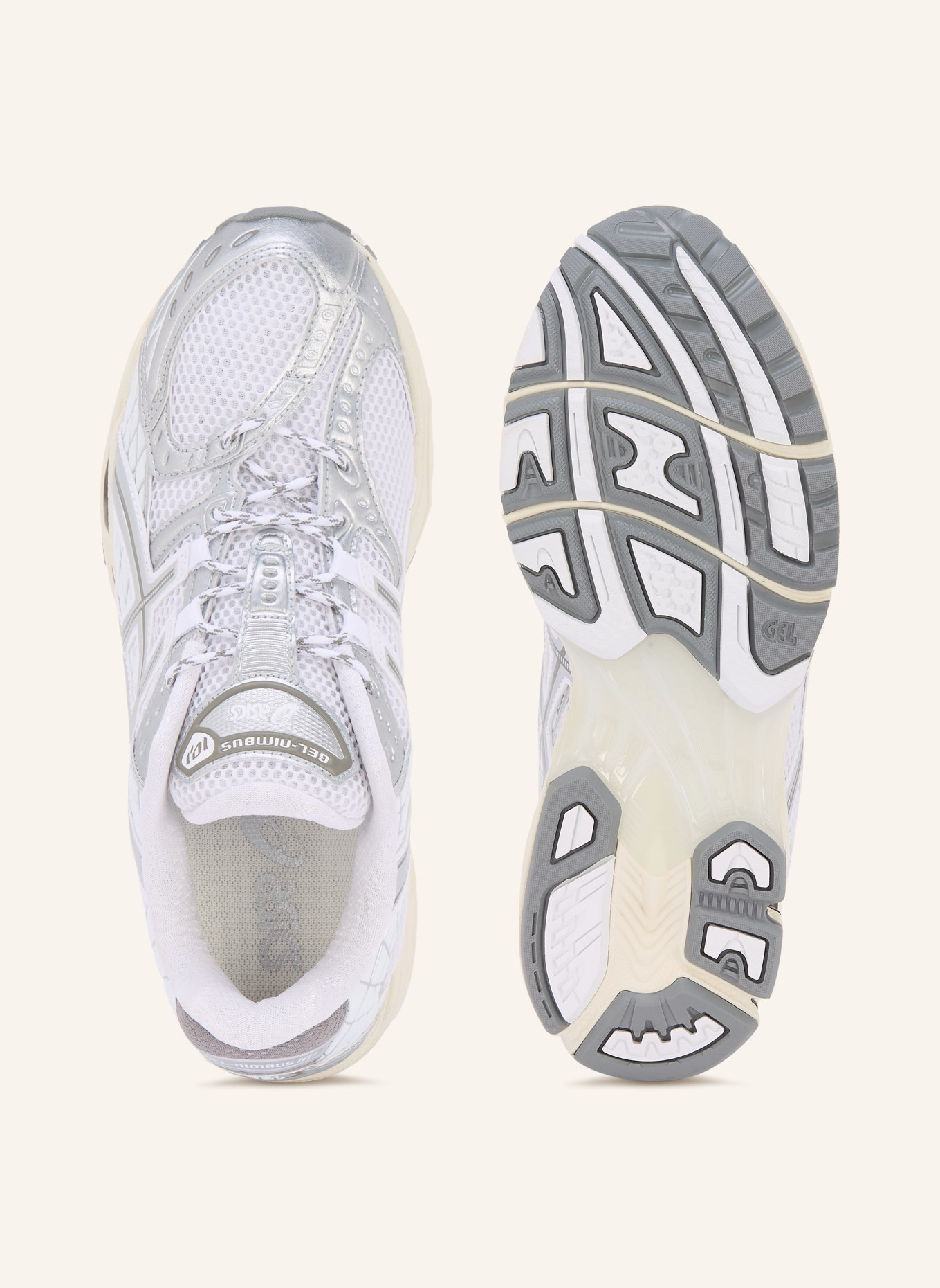 ASICS Sneaker GEL-NIMBUS 10.1: WEISS / SILBER