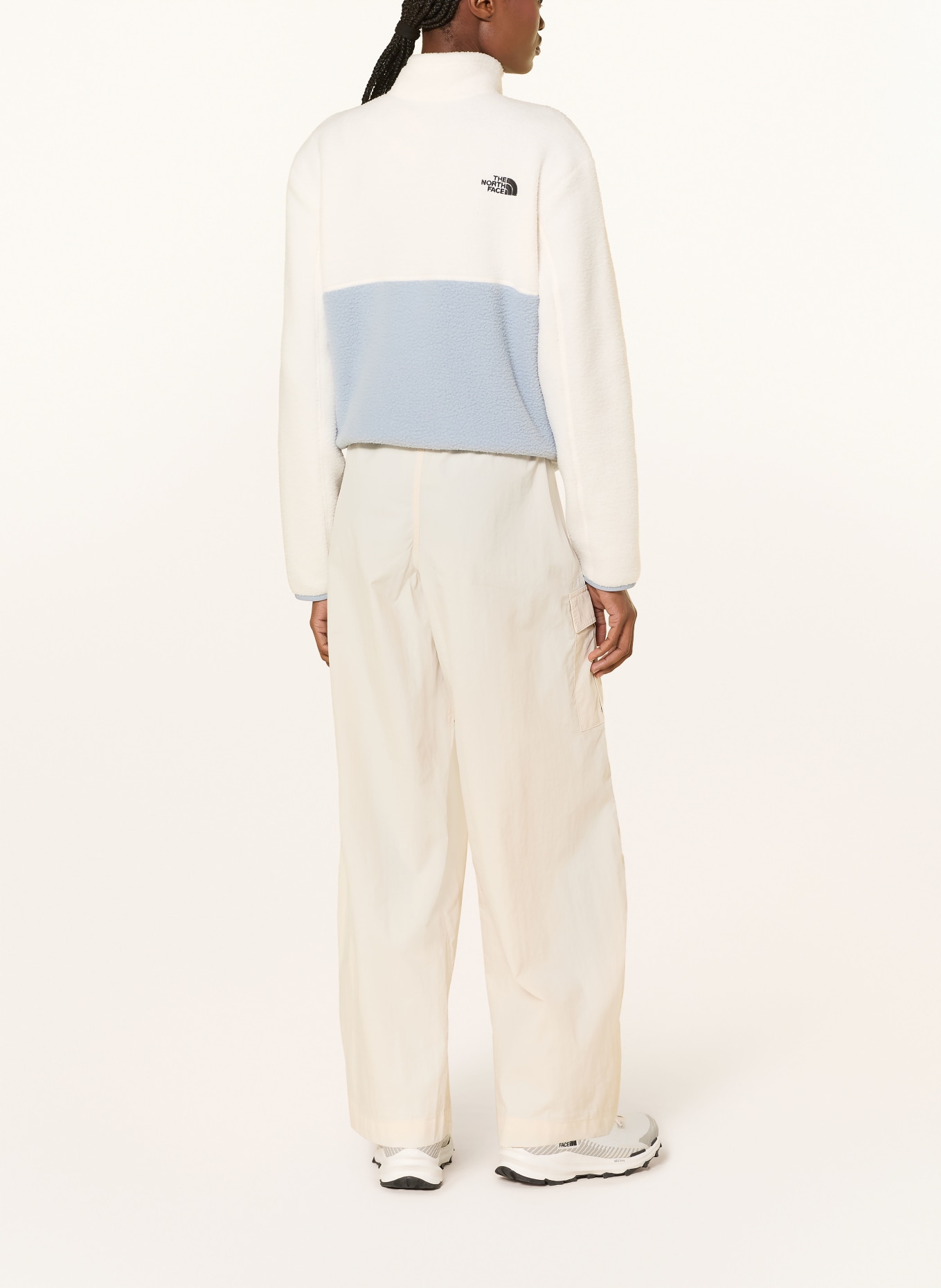 THE NORTH FACE Fleecejacke YUMIORI 1/4 FULLZIP: CREME / HELLBLAU