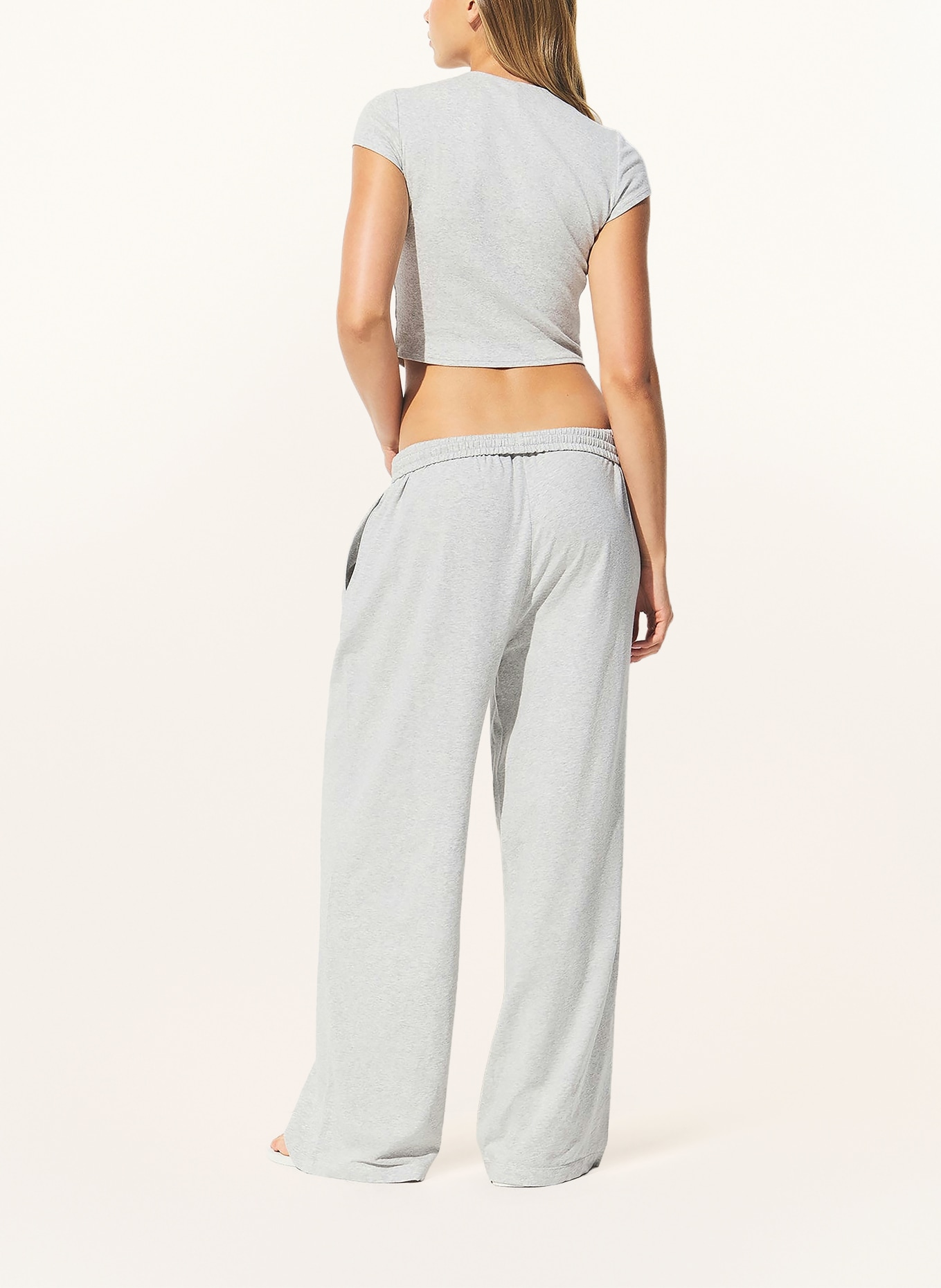 SKIMS Lounge-Hose COTTON JERSEY: LIGHT HEATHER GREY