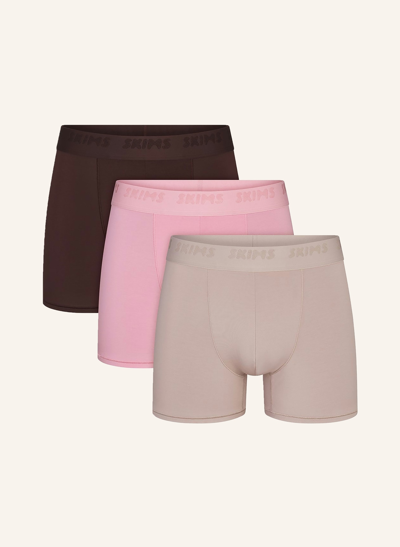 SKIMS 3-pack boxershorts SKIMS STRETCH: HALITE STONE MULTI