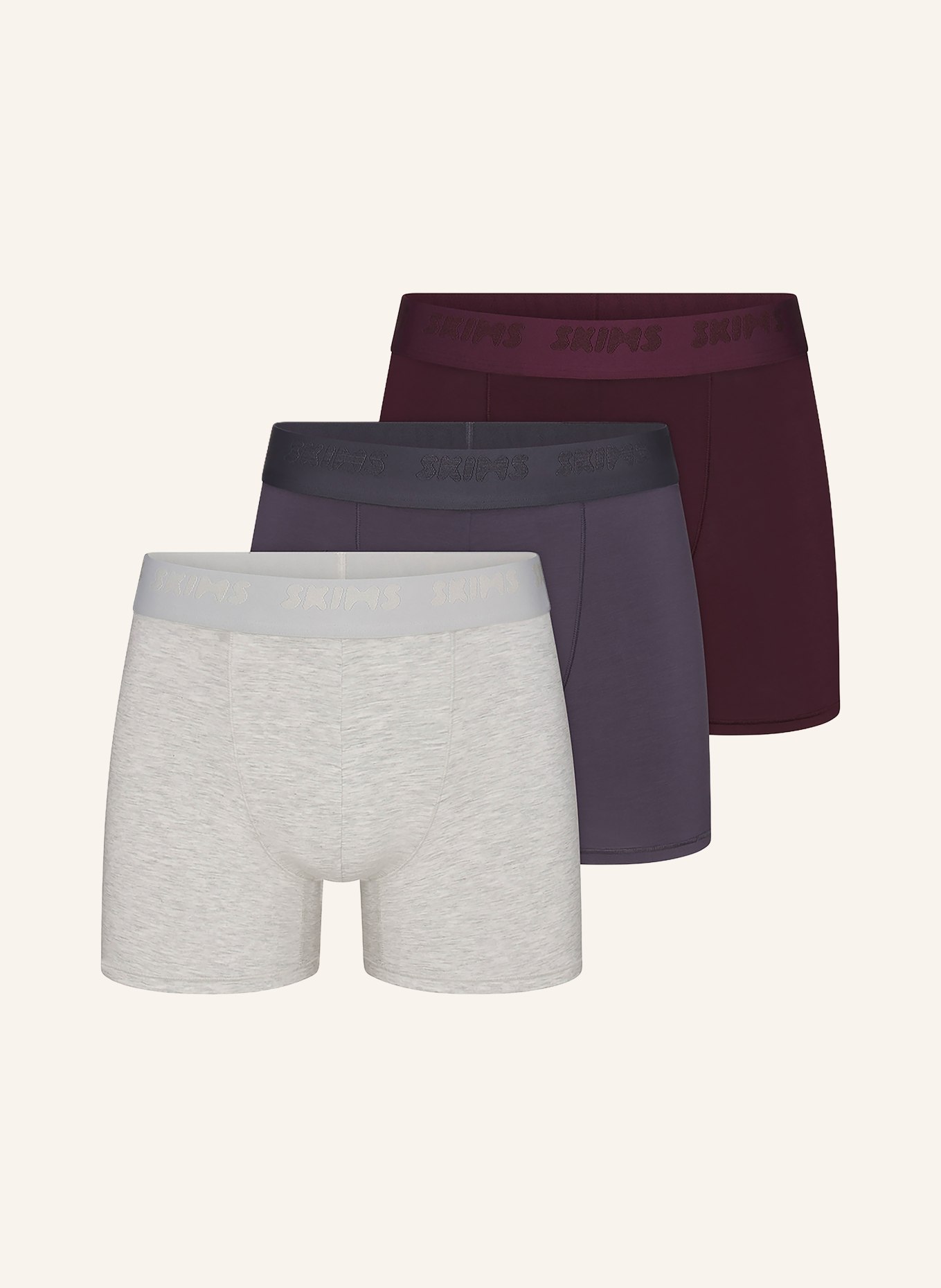 SKIMS 3-pack boxershorts SKIMS STRETCH: RAVEN MULTI