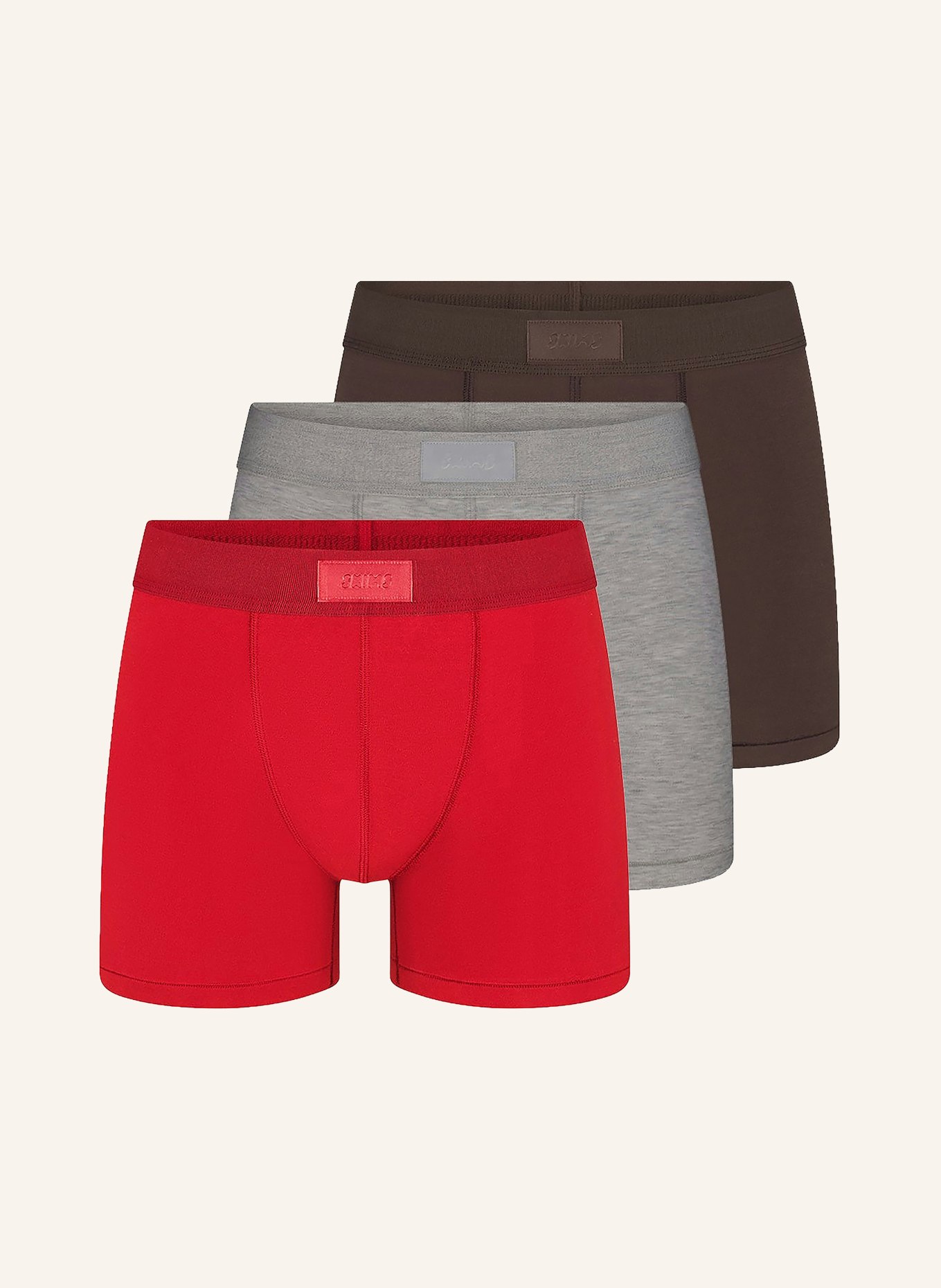 SKIMS 3-pack boxershorts SKIMS COTTON: RUBY ESPRESSO MULTI