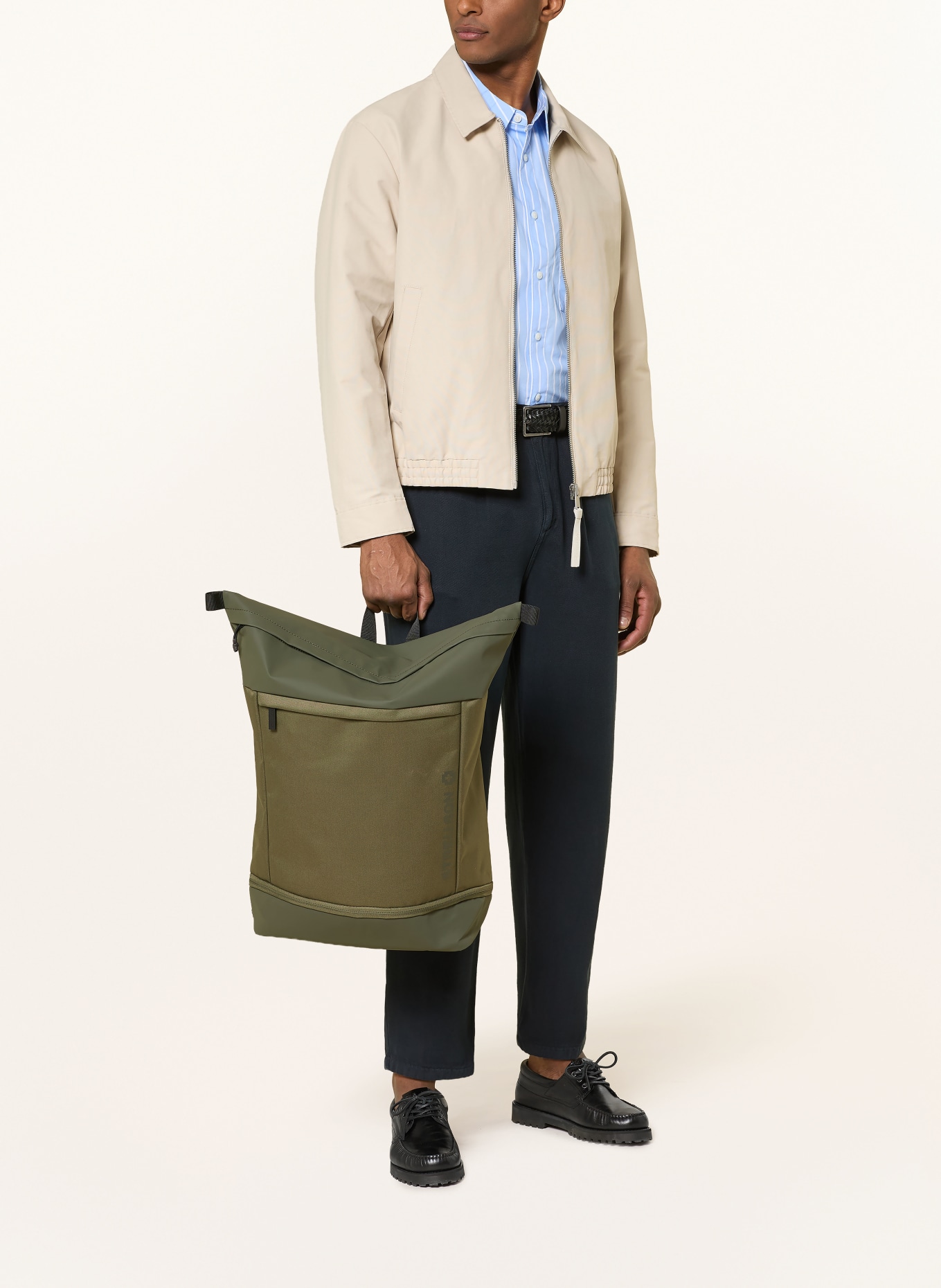 STRELLSON Rugzak ALPERTON SEBASTIAN: KAKI / ZWART