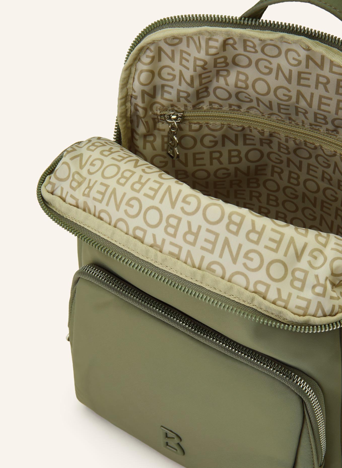 BOGNER Rucksack VERBIER PLAY 1.0: KHAKI / SILBER